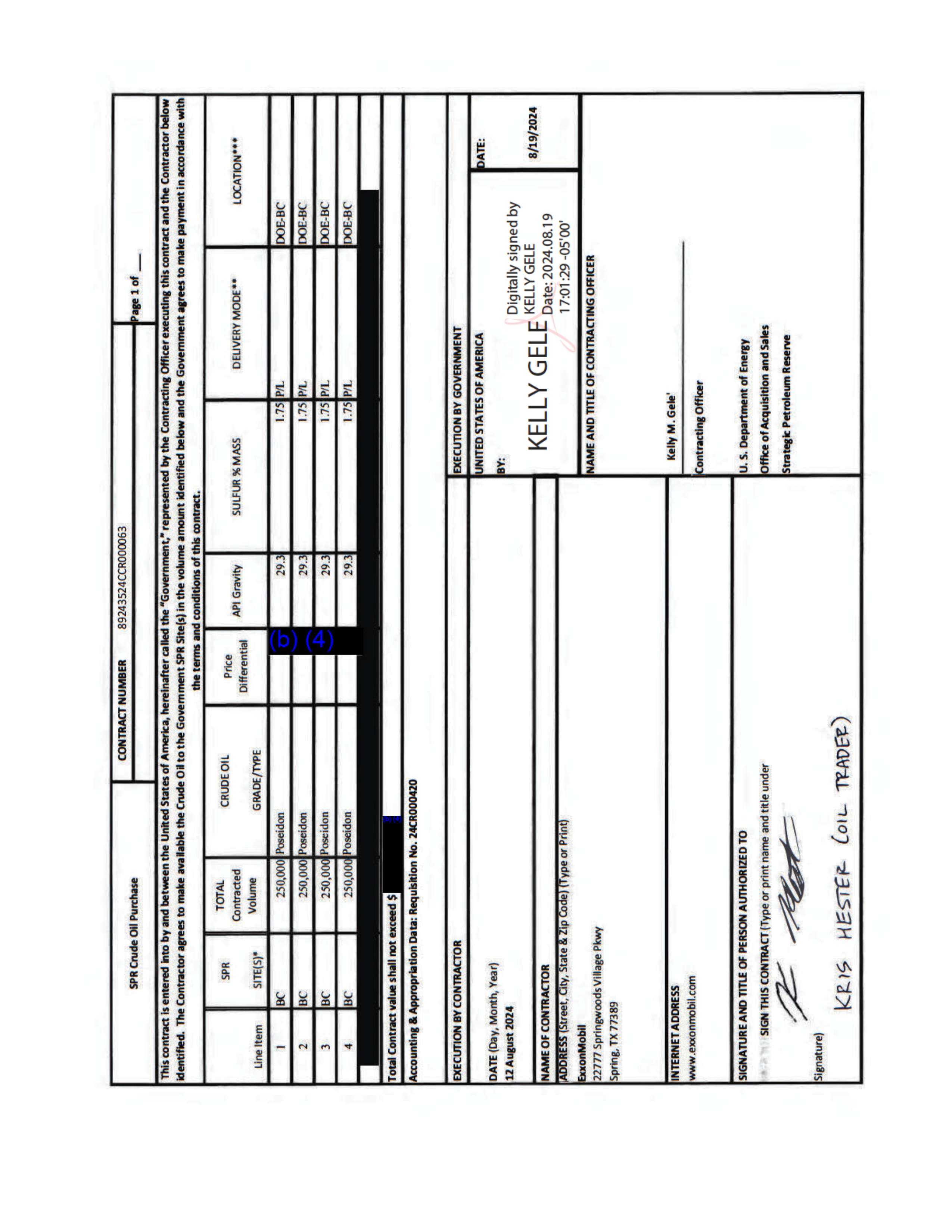 EXXONMOBIL OIL CORPORATION PURCHASE — page 6