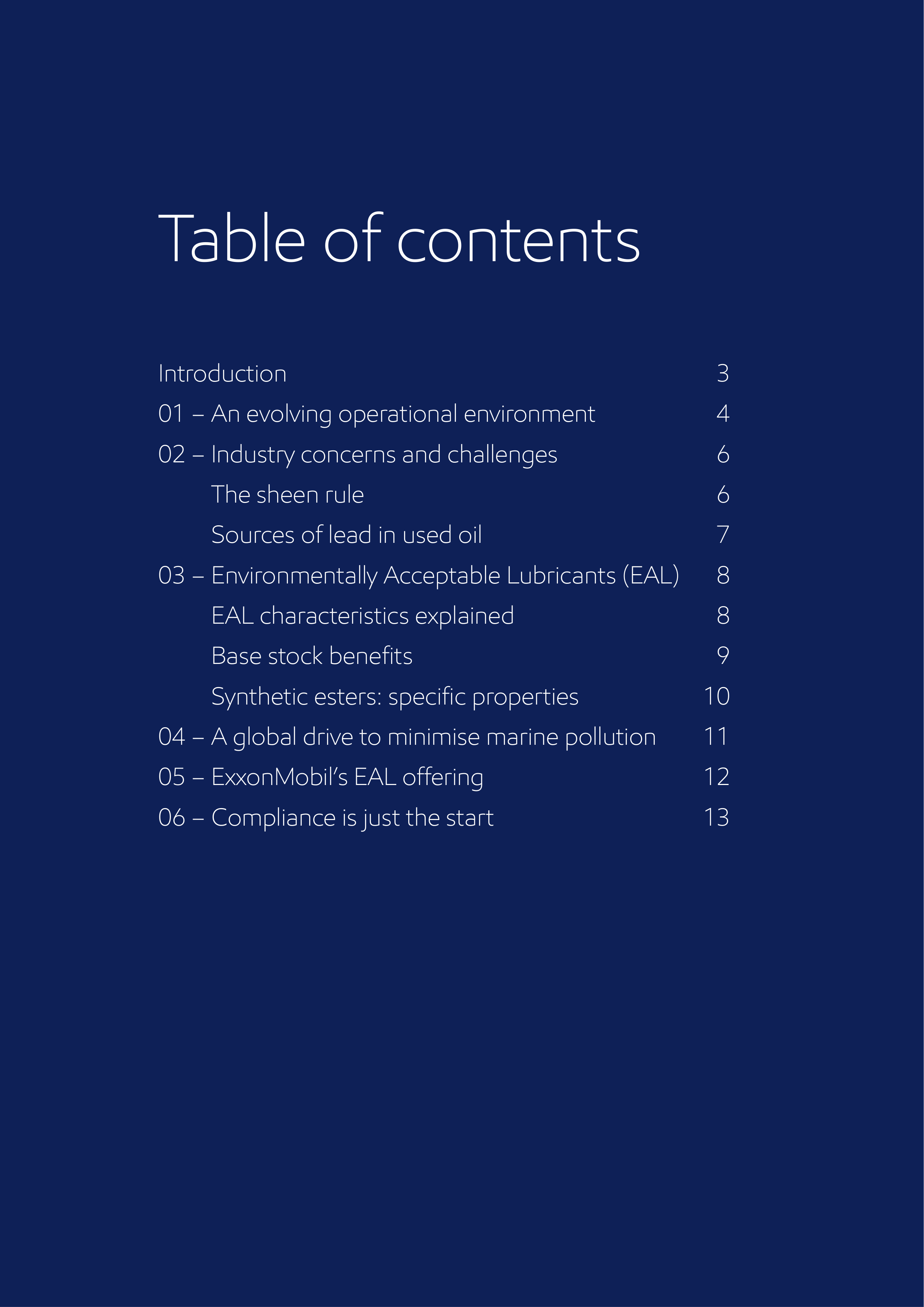 ExxonMobil Environmentally Acceptable Lubricants Guide — page 2