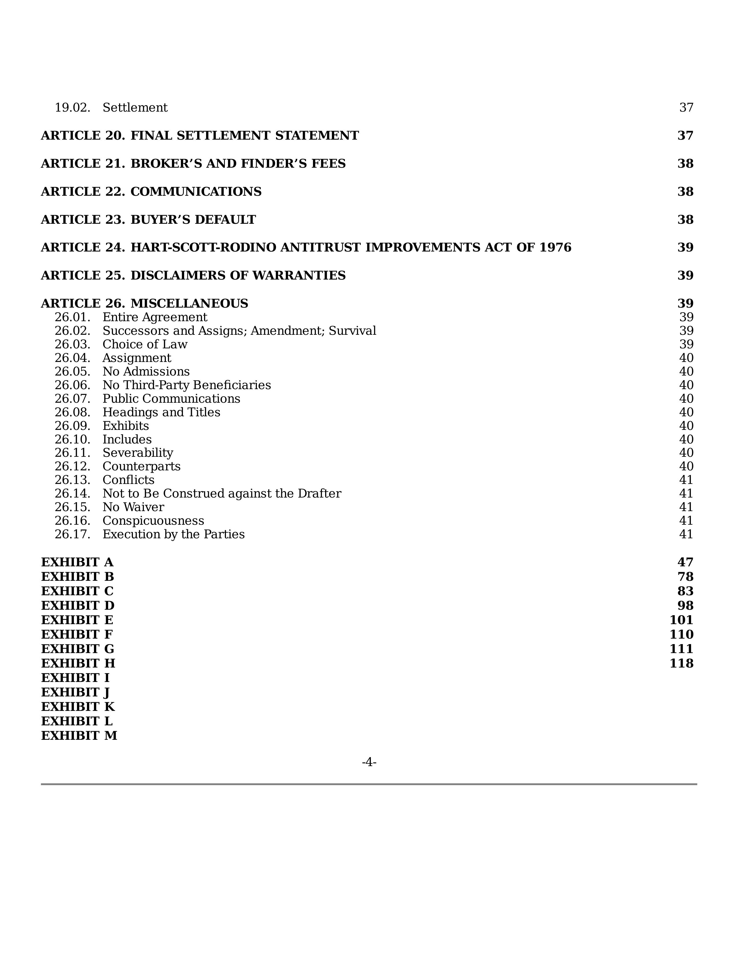 ExxonMobil Purchase and Sale Agreement — page 4
