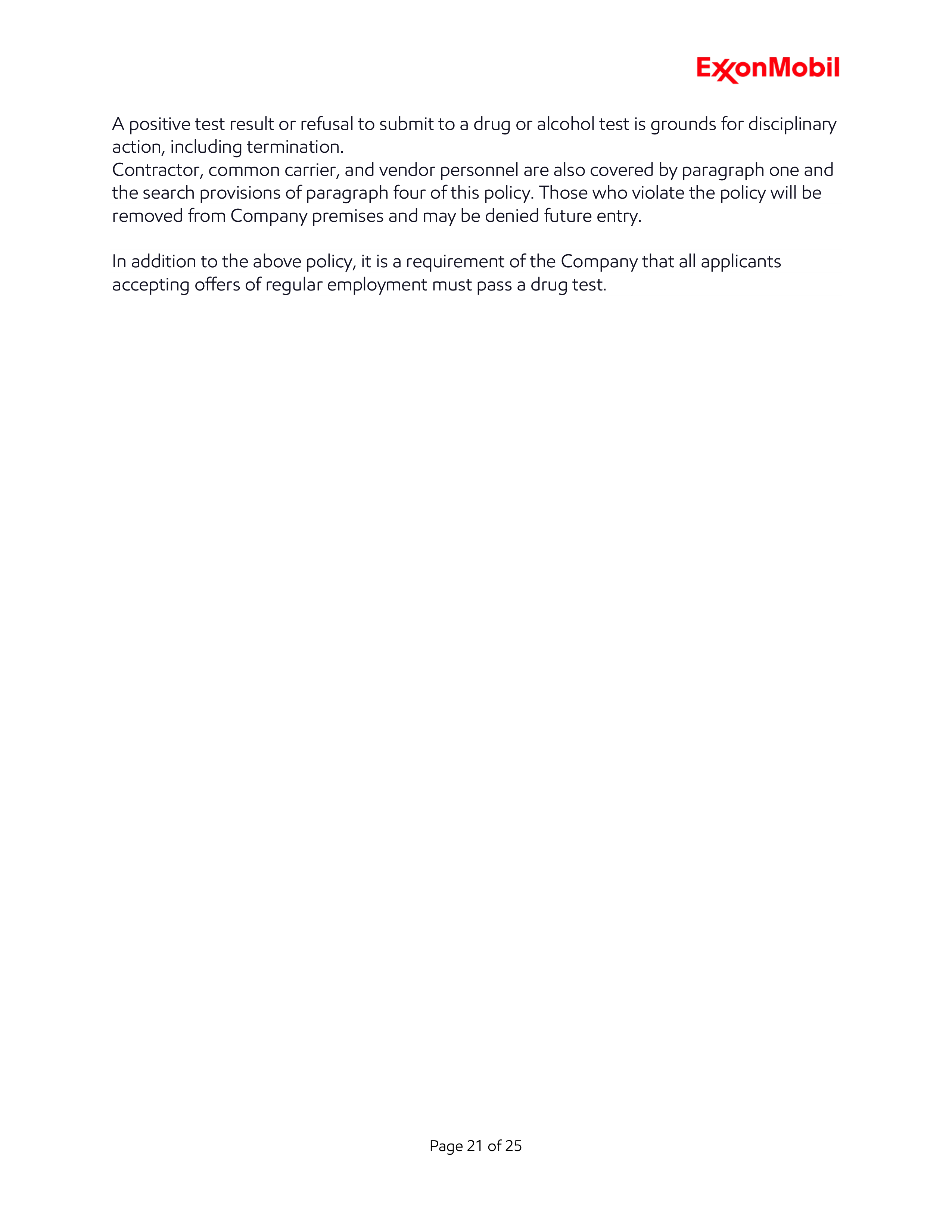 ExxonMobil Standards of Business Conduct Handbook — page 21
