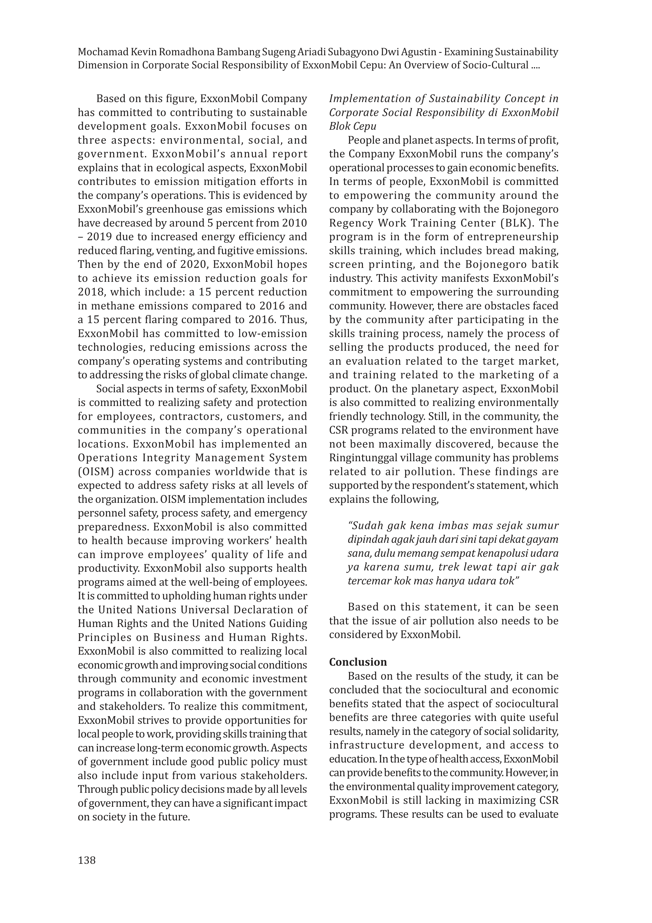 ExxonMobil Sustainability Report — page 11