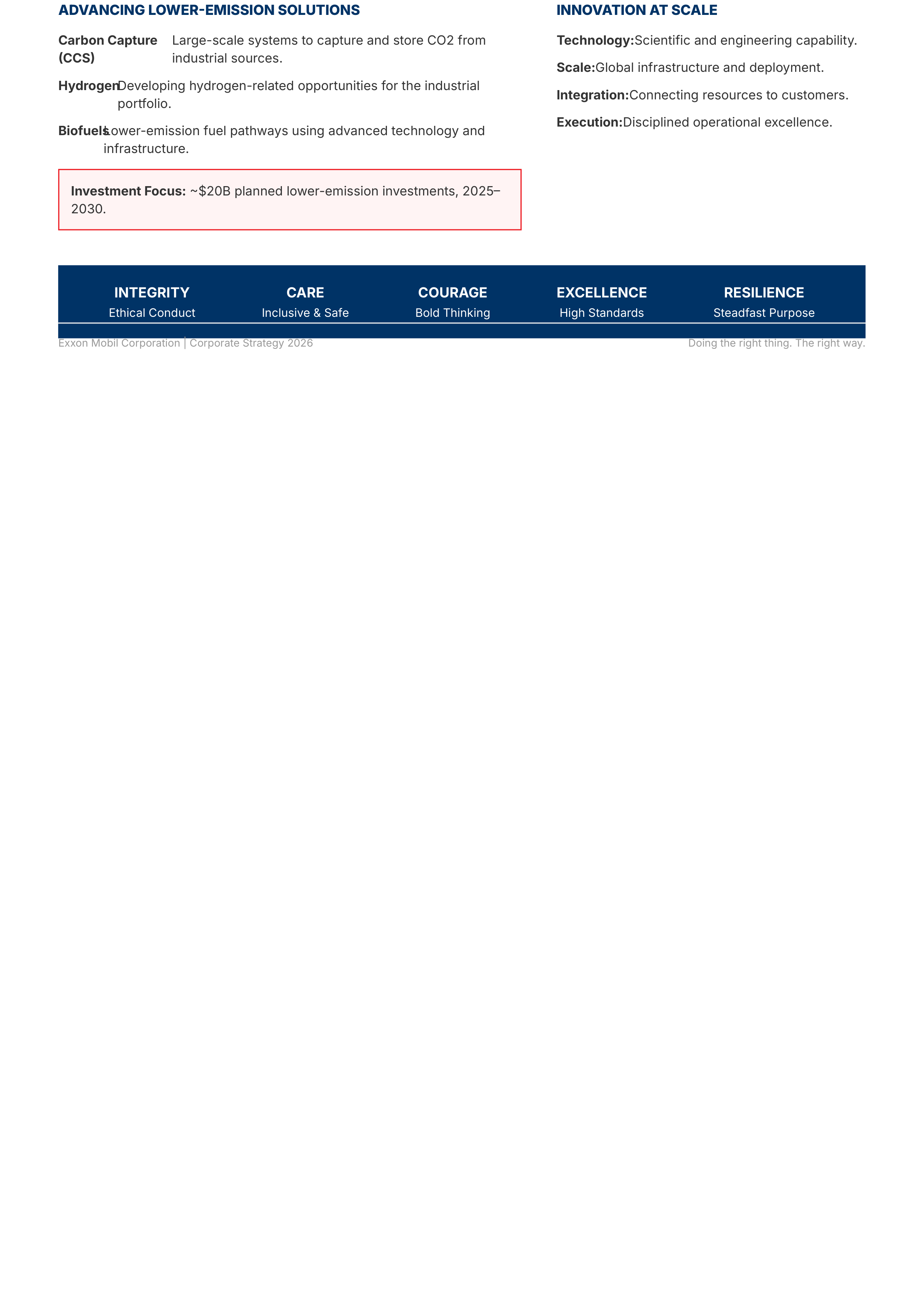 ExxonMobil Vision Statement — page 2
