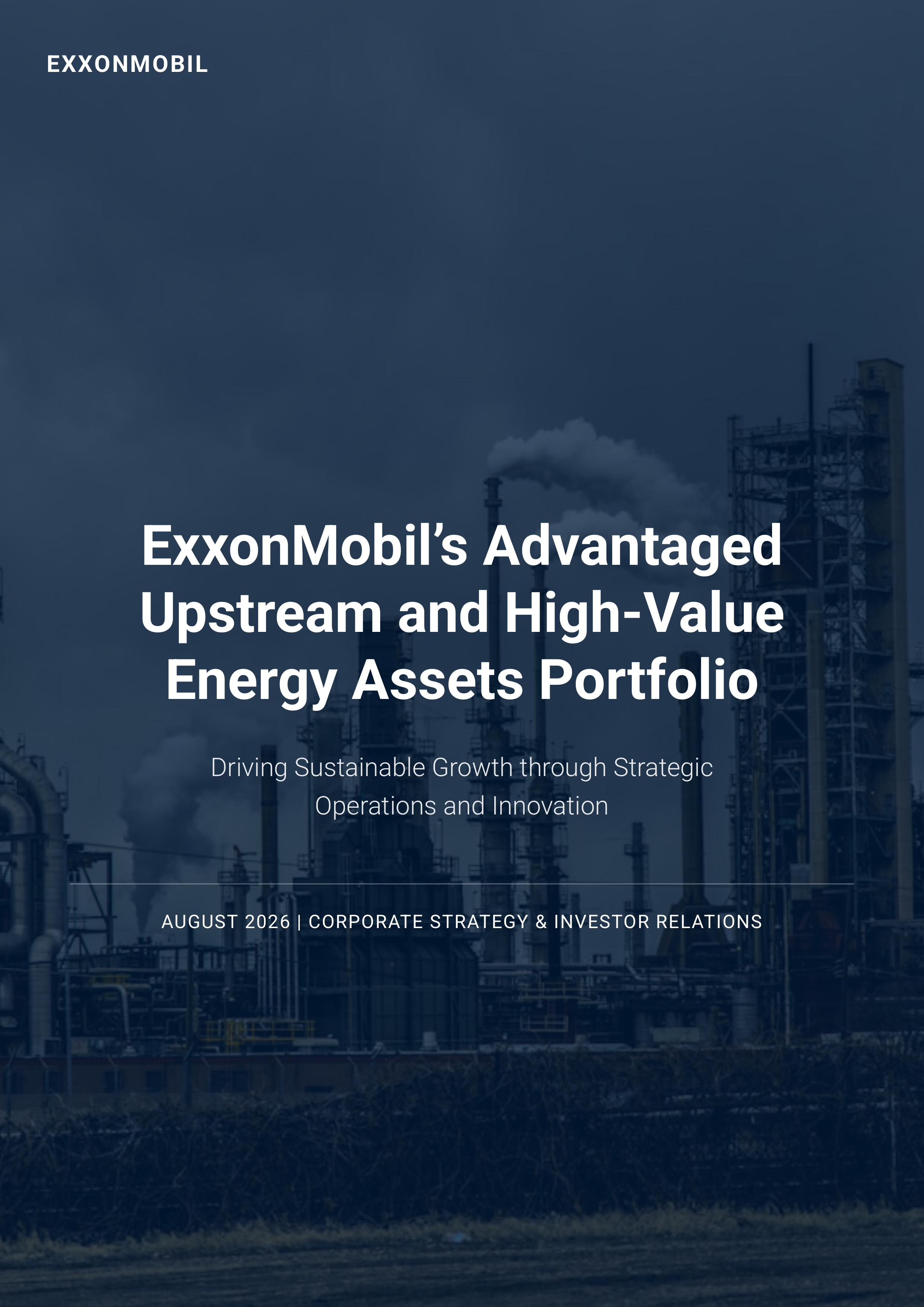 ExxonMobil’s Advantaged Upstream and High-Value Energy Assets Portfolio — page 1