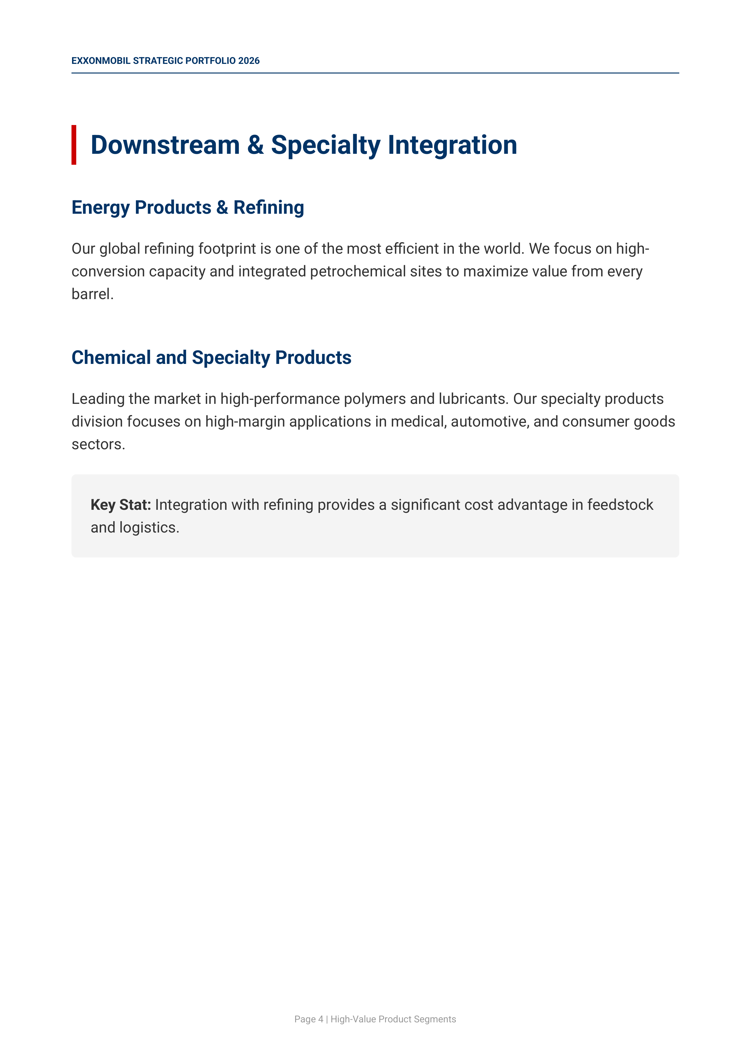 ExxonMobil’s Advantaged Upstream and High-Value Energy Assets Portfolio — page 4