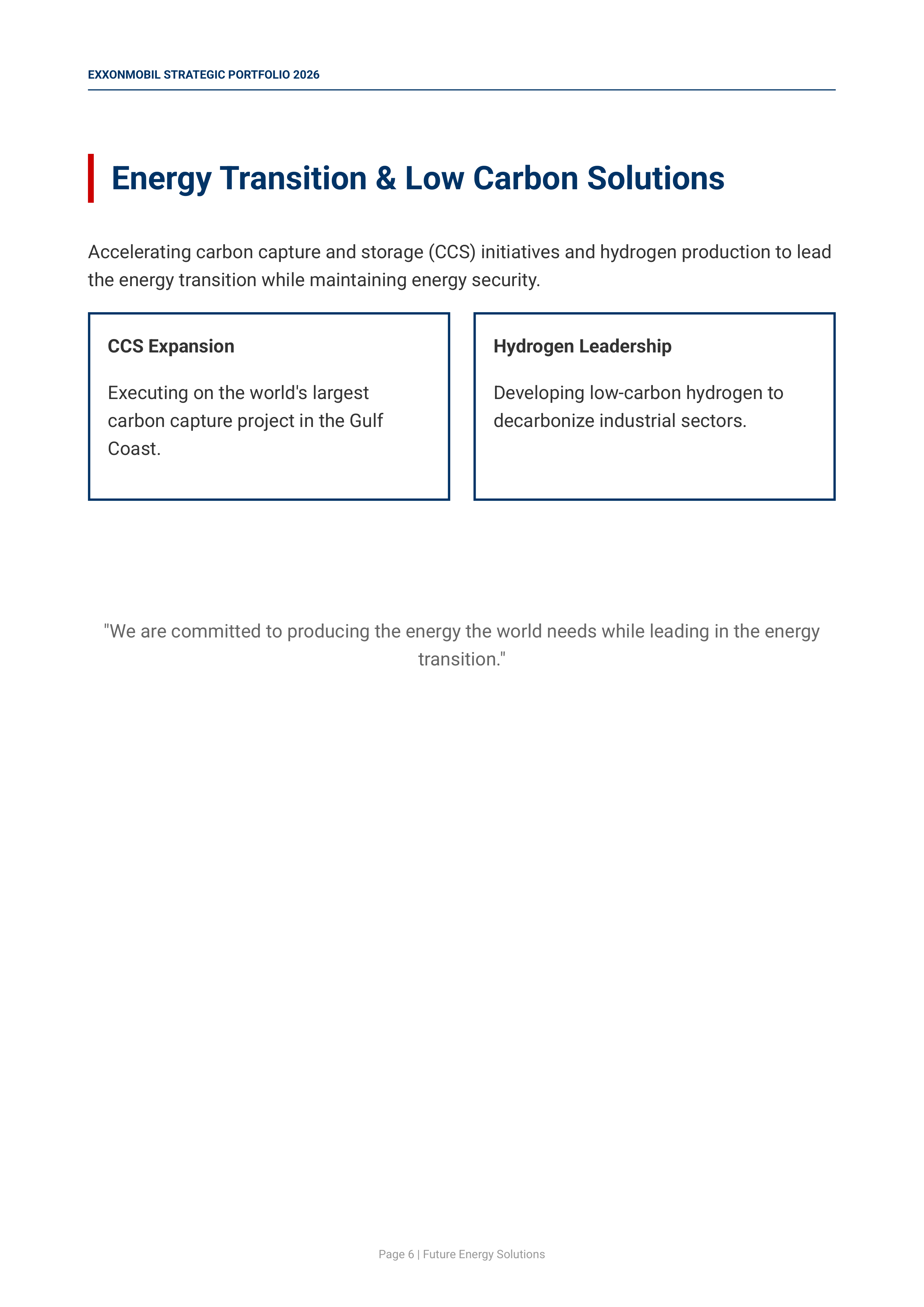 ExxonMobil’s Advantaged Upstream and High-Value Energy Assets Portfolio — page 6