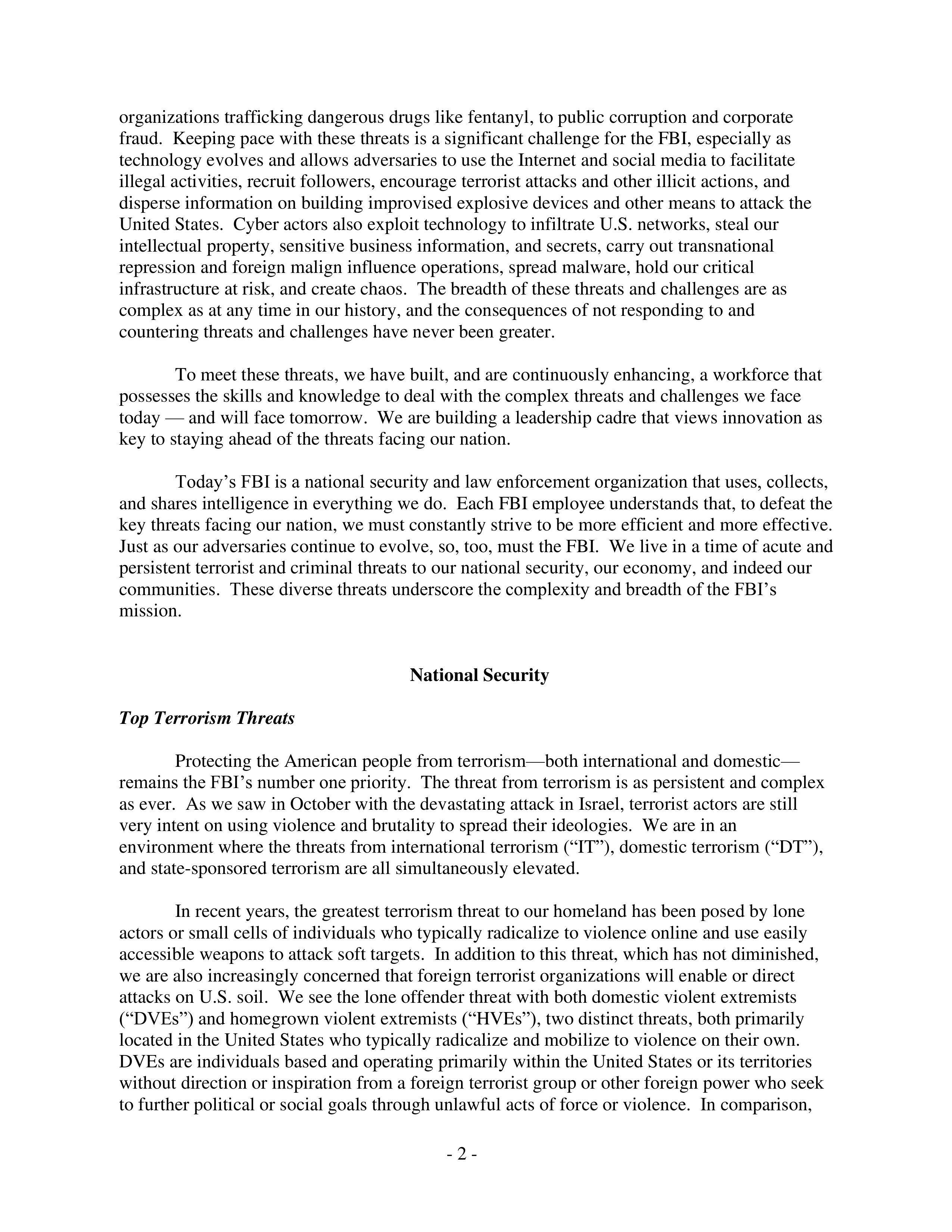 FBI Oversight Hearing Opening Statement — page 3