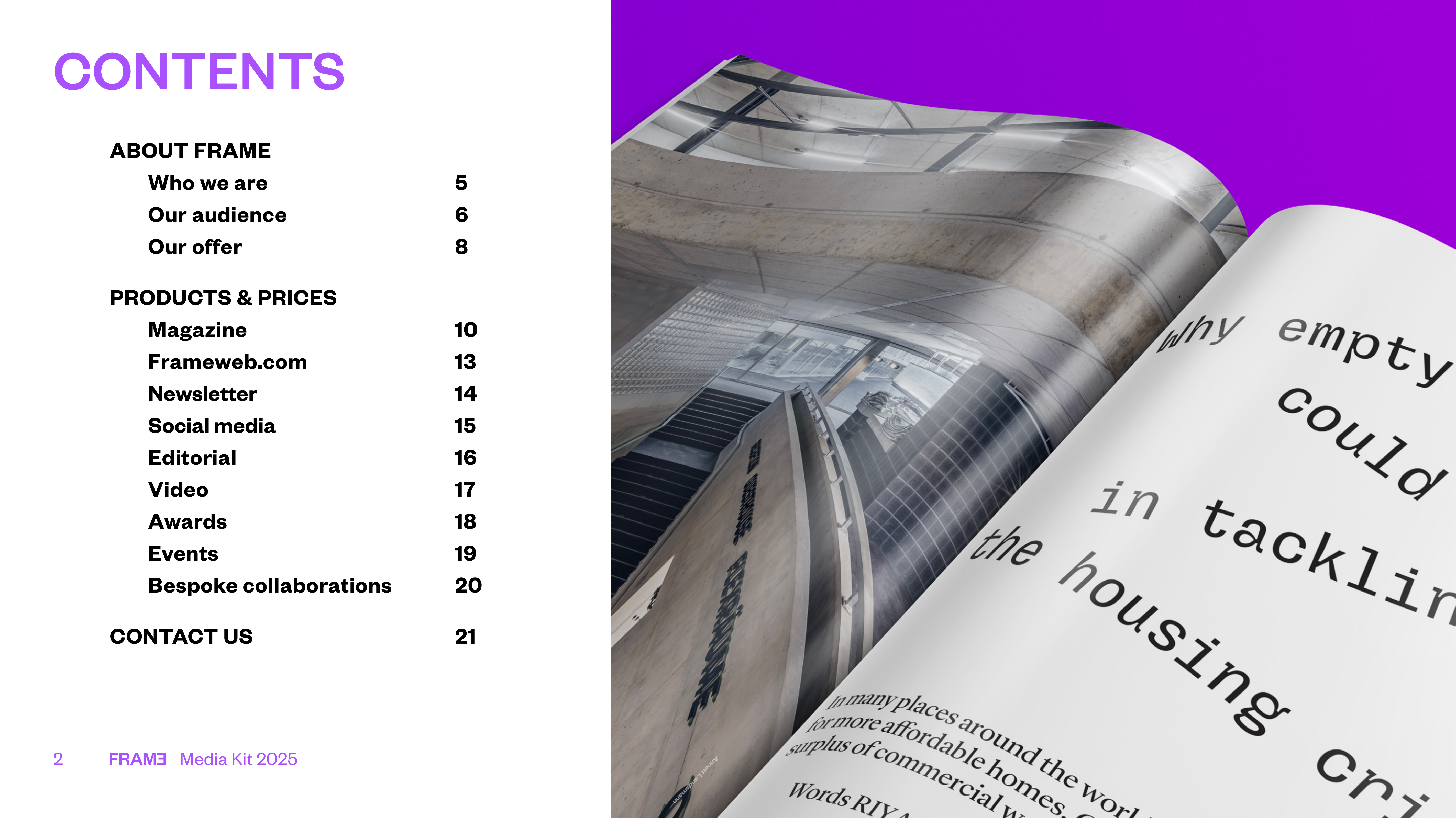 FRAME Media Kit — page 2