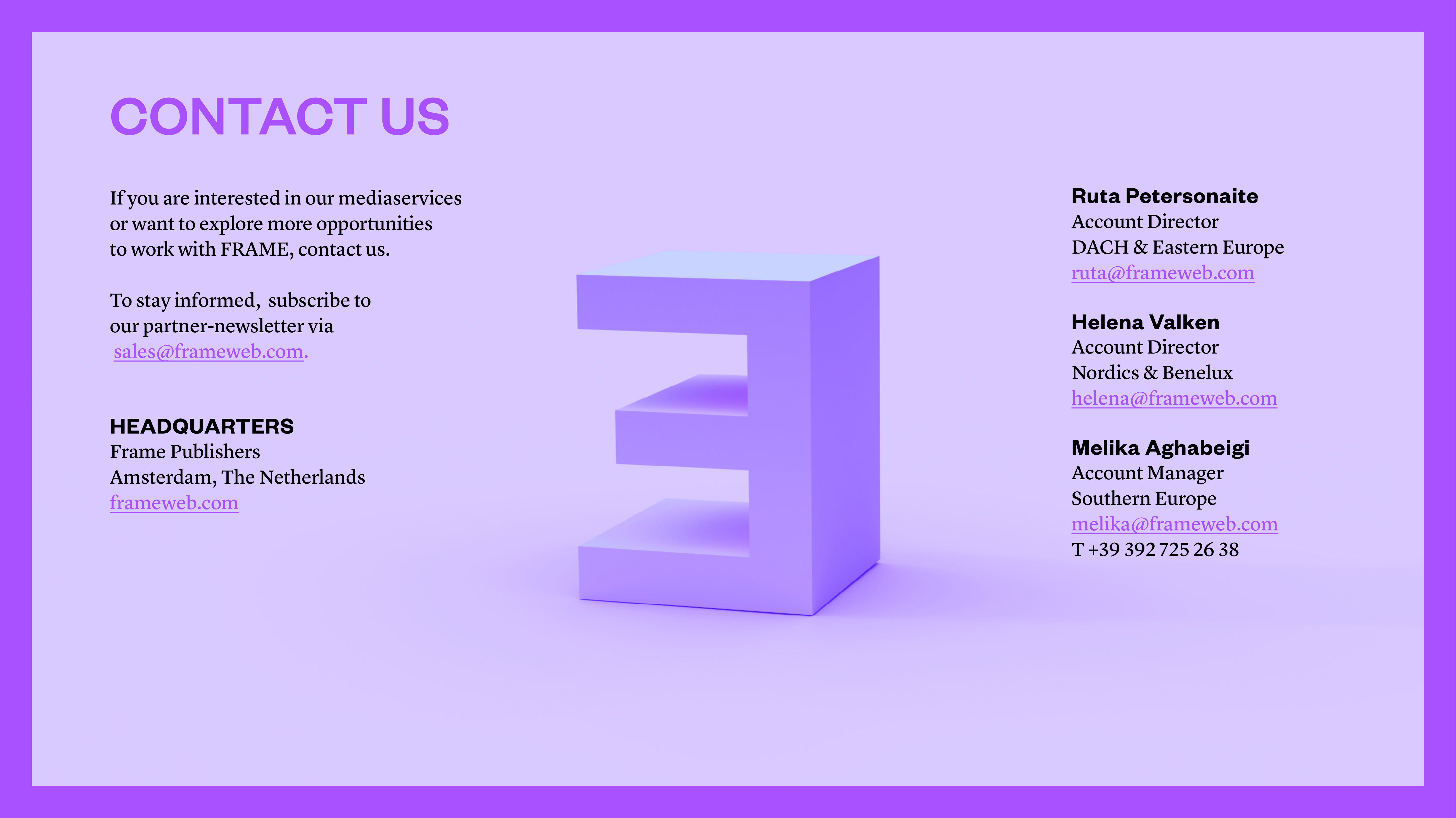 FRAME Media Kit — page 21