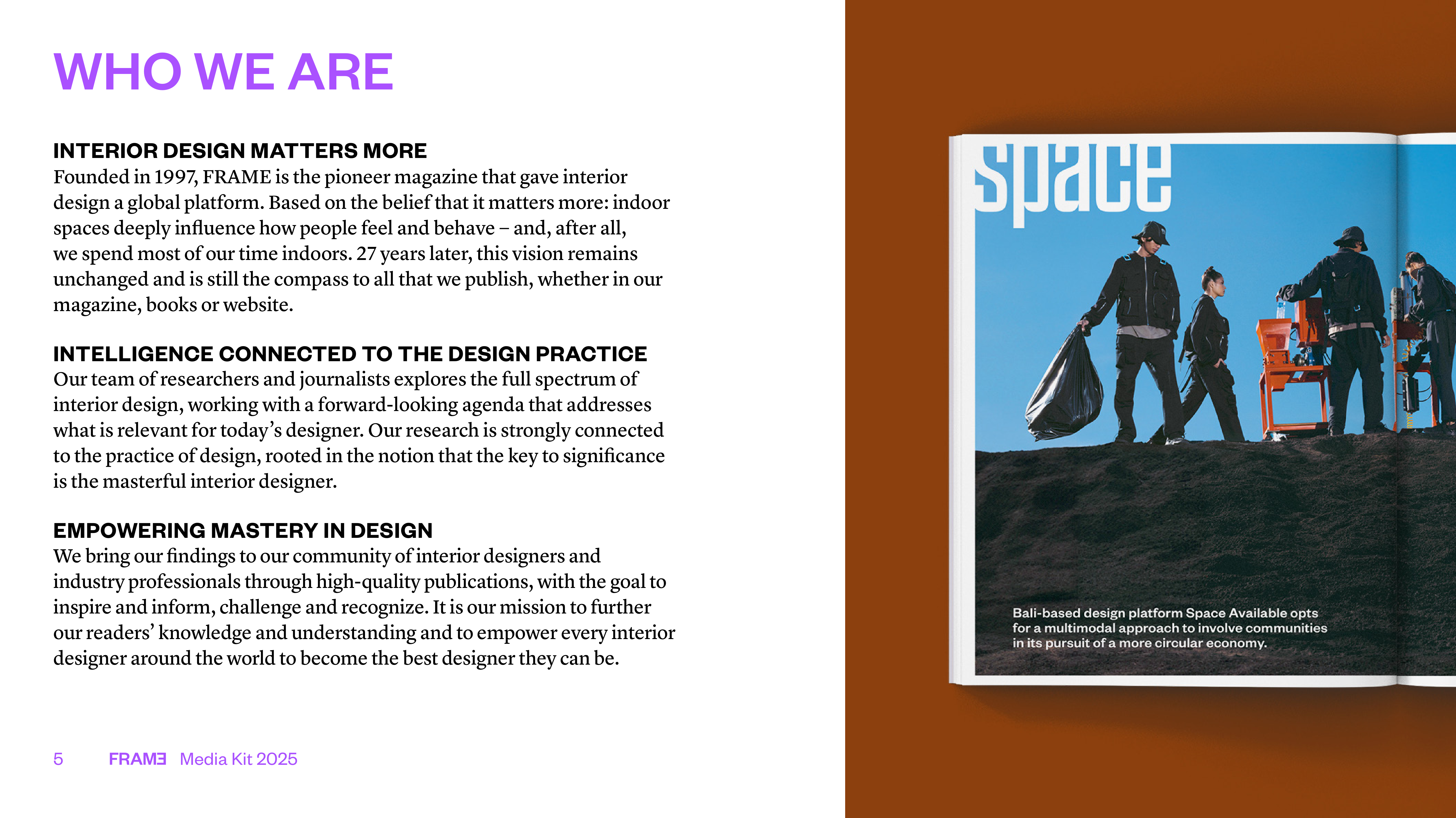 FRAME Media Kit — page 5