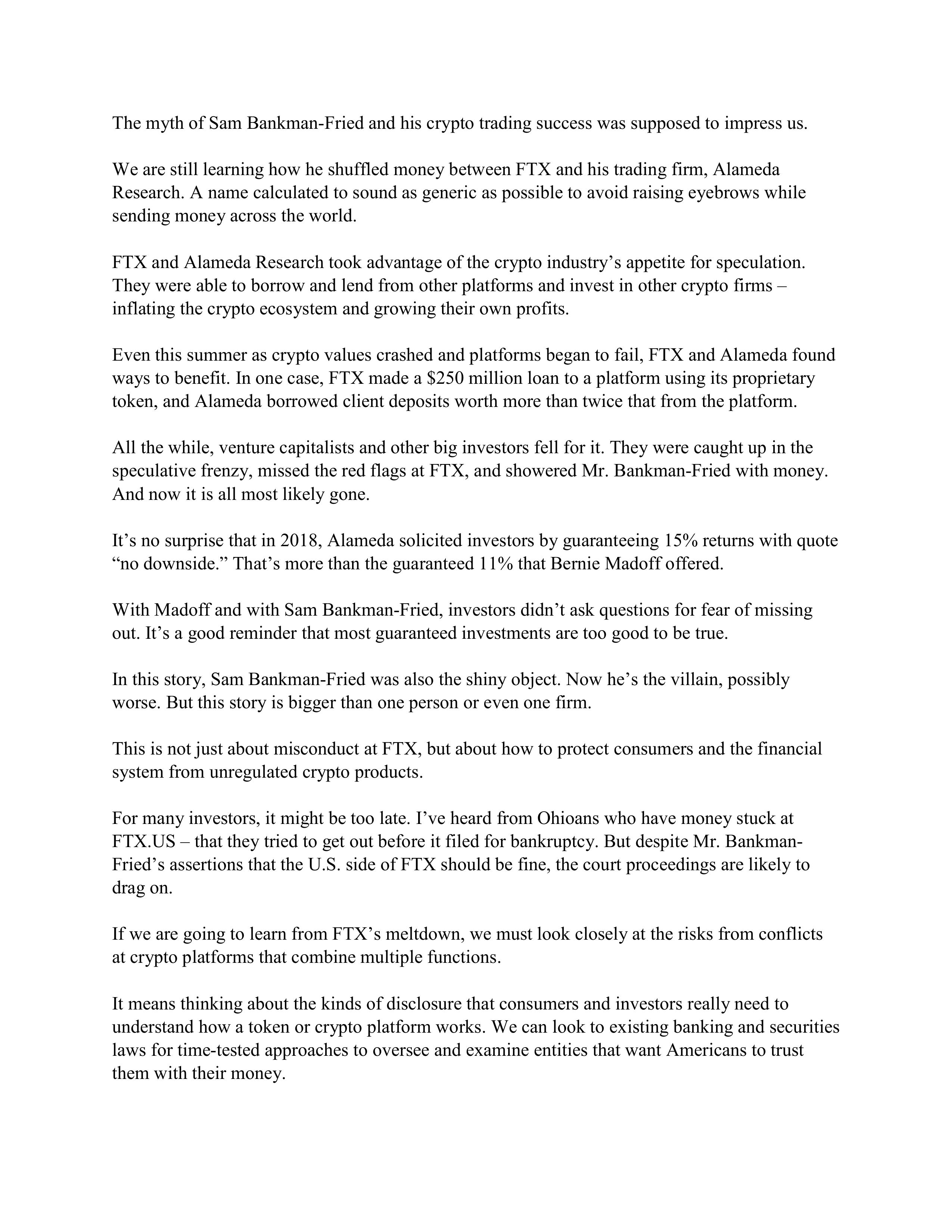 FTX Senate Opening Statement — page 4