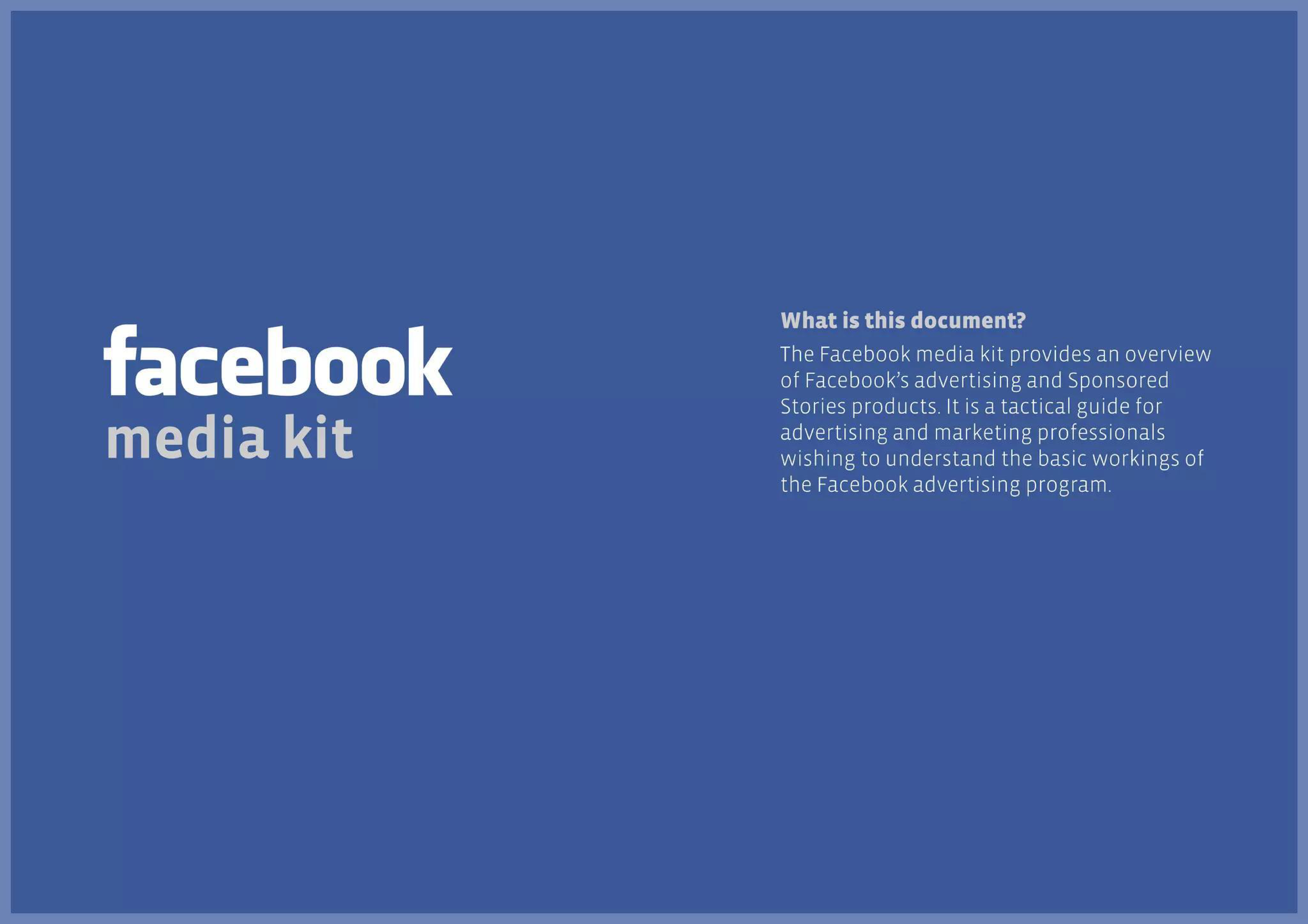Facebook Media Kit — page 1