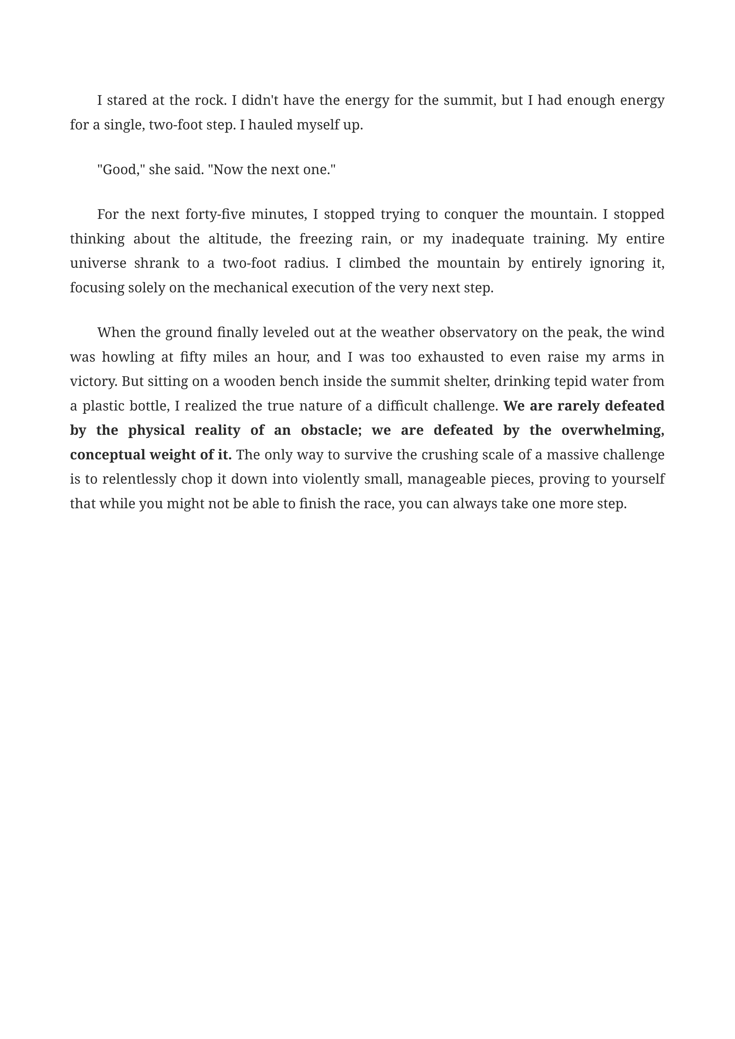 Facing a Difficult Challenge Personal Narrative — page 2