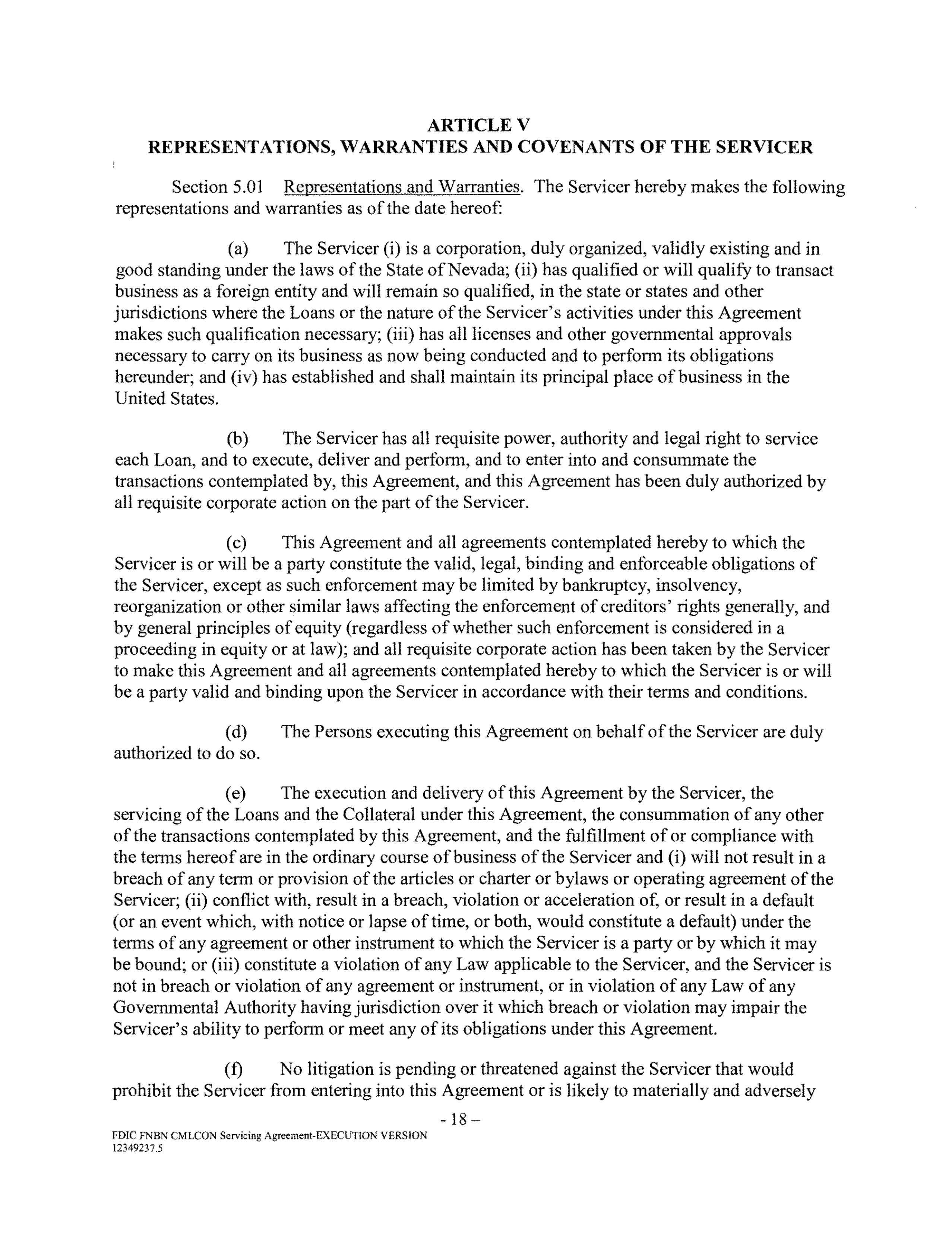 Fannie Mae Commercial Mortgage Loan Servicing Agreement — page 22