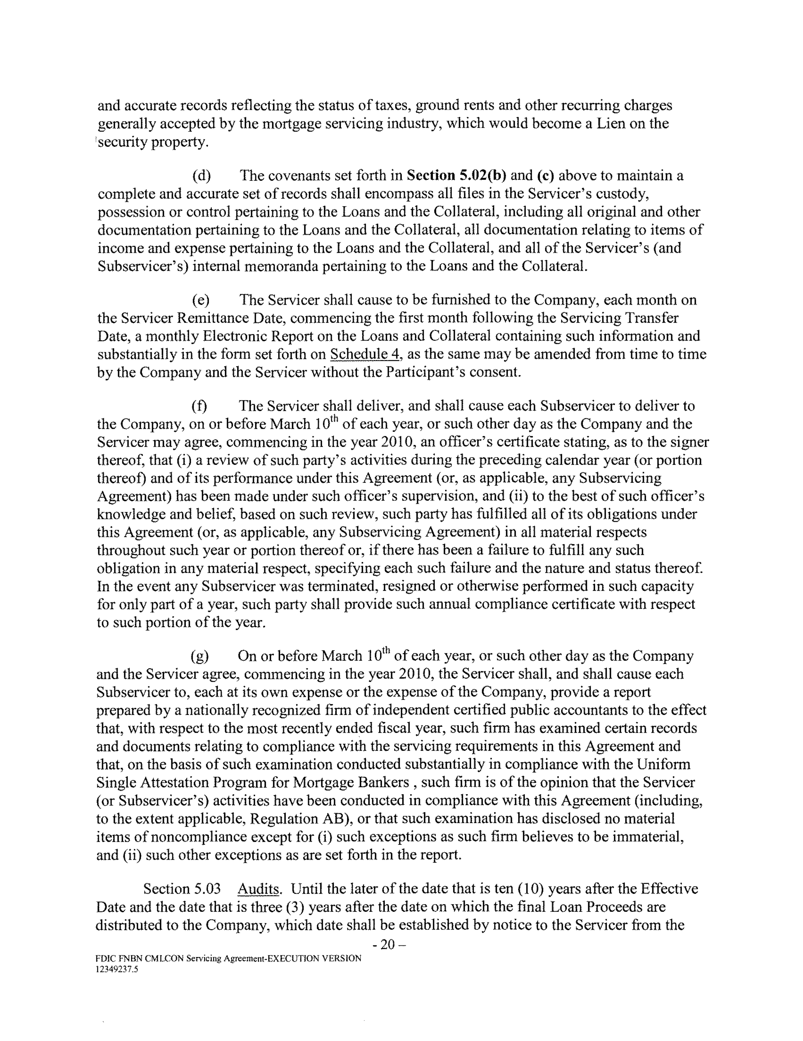 Fannie Mae Commercial Mortgage Loan Servicing Agreement — page 24