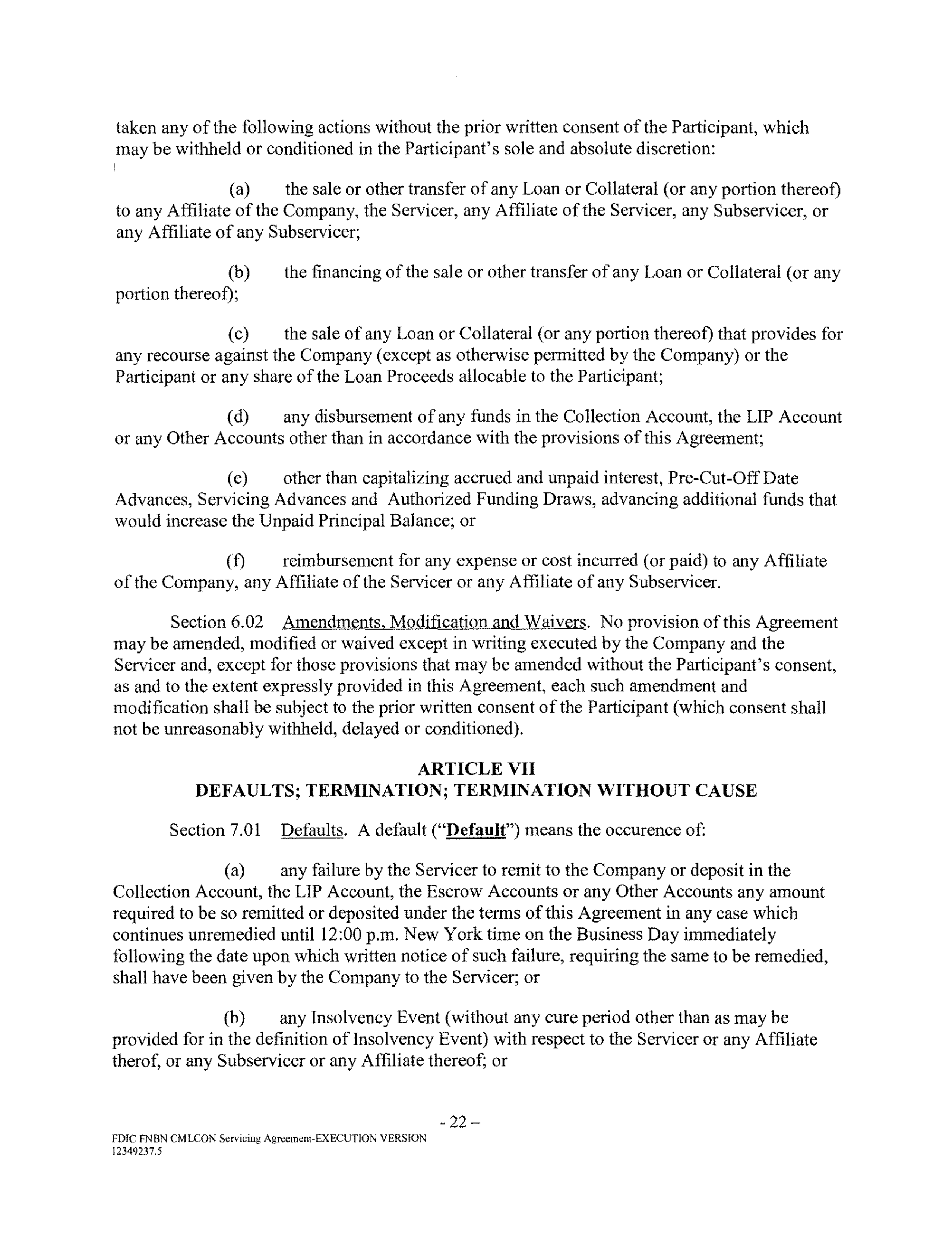 Fannie Mae Commercial Mortgage Loan Servicing Agreement — page 26