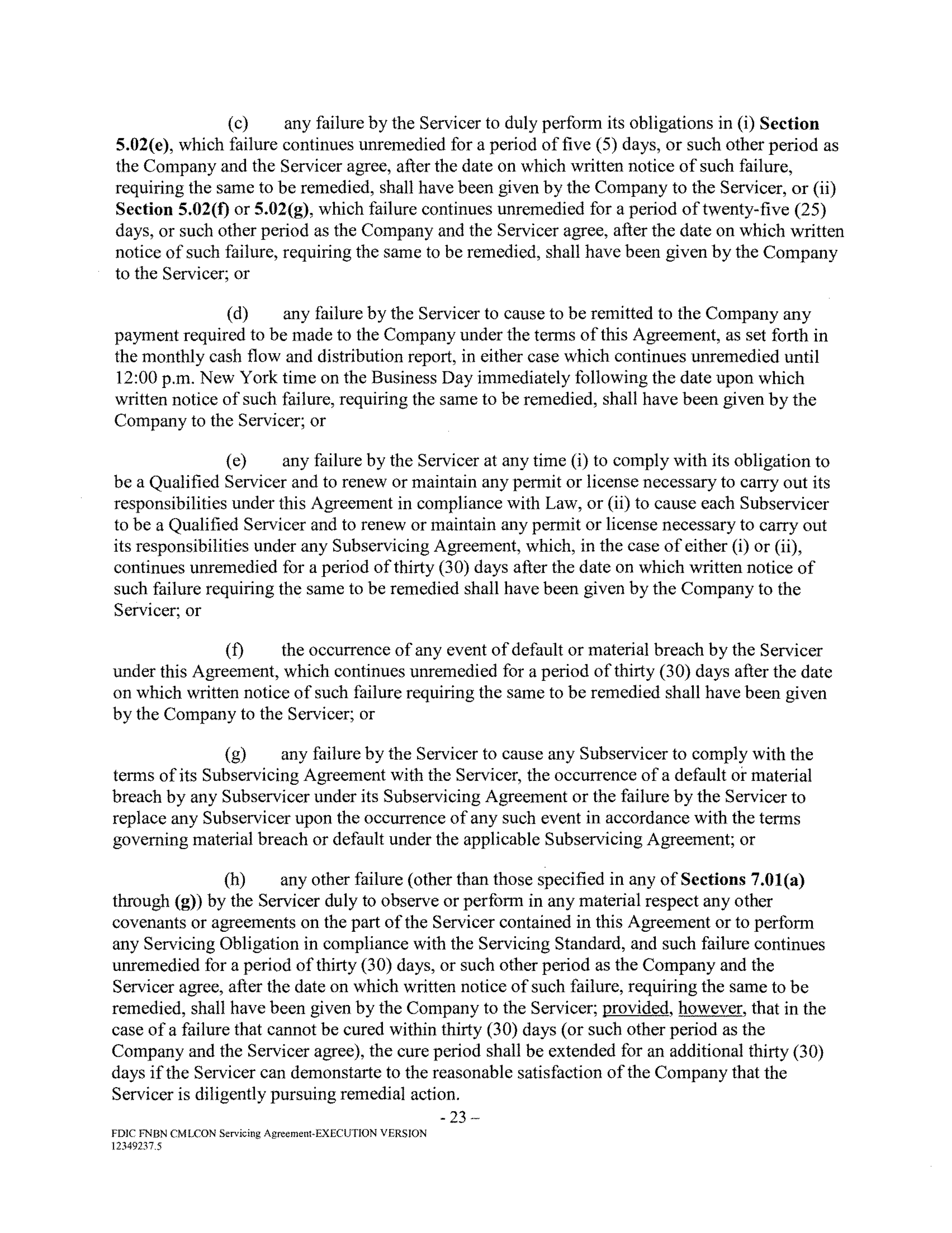 Fannie Mae Commercial Mortgage Loan Servicing Agreement — page 27