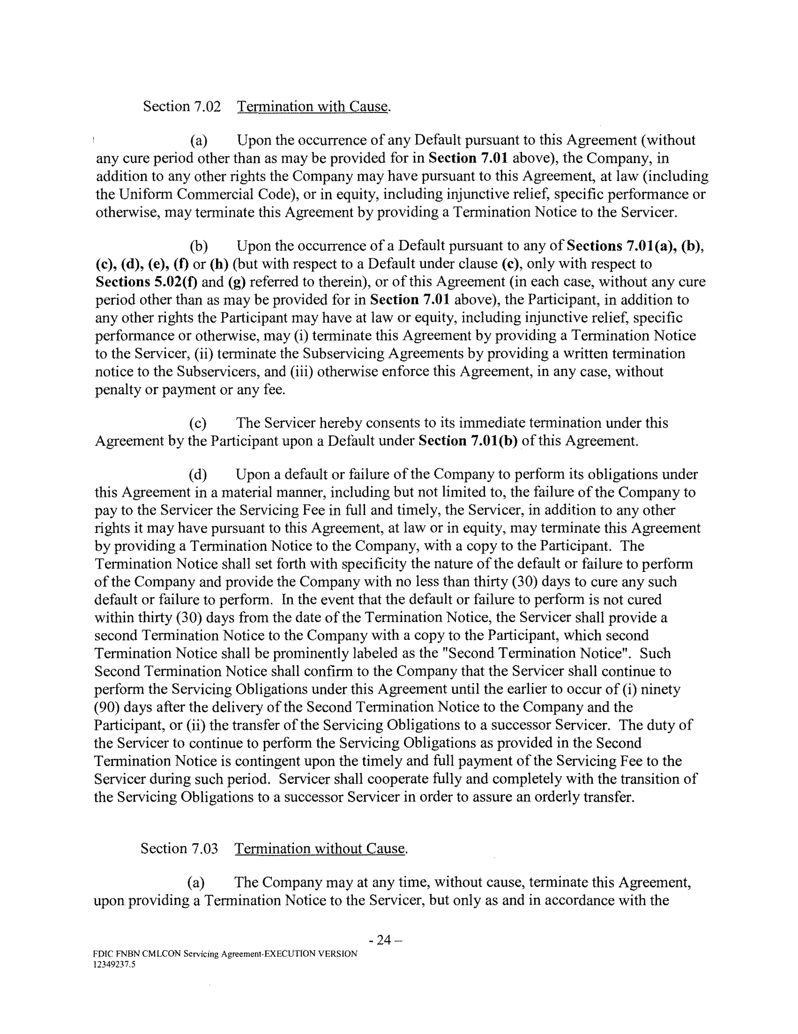 Fannie Mae Commercial Mortgage Loan Servicing Agreement — page 28