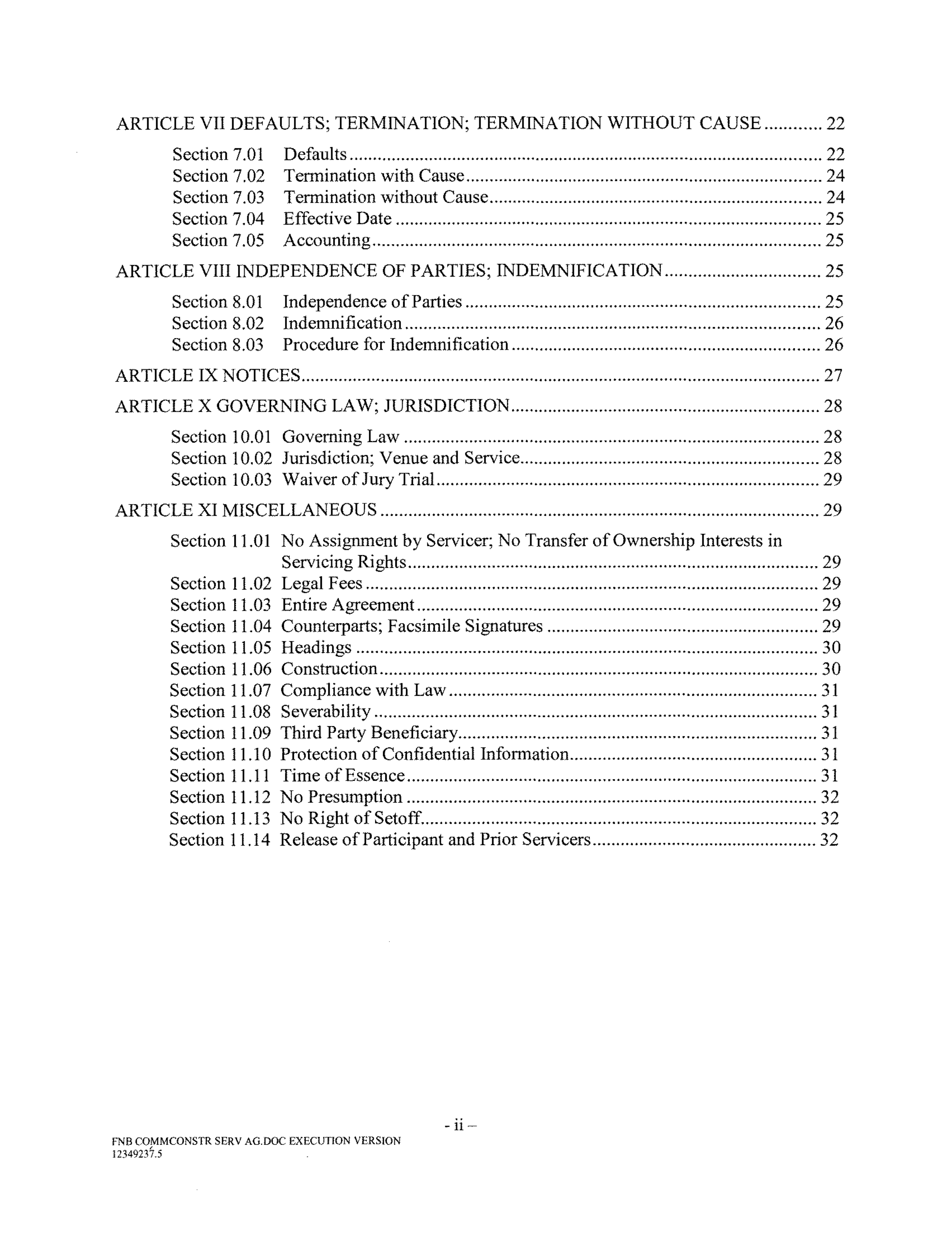 Fannie Mae Commercial Mortgage Loan Servicing Agreement — page 3