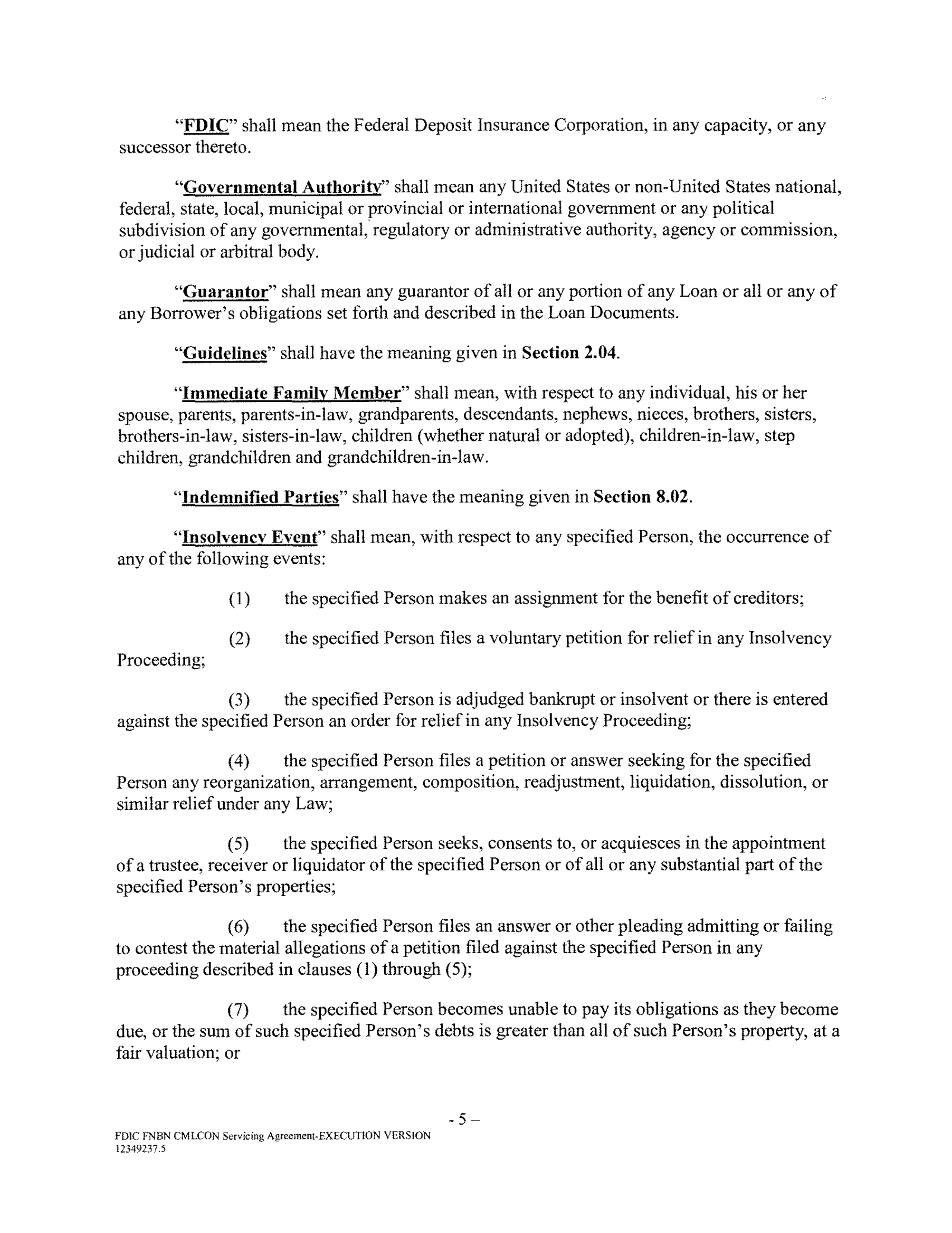 Fannie Mae Commercial Mortgage Loan Servicing Agreement — page 9