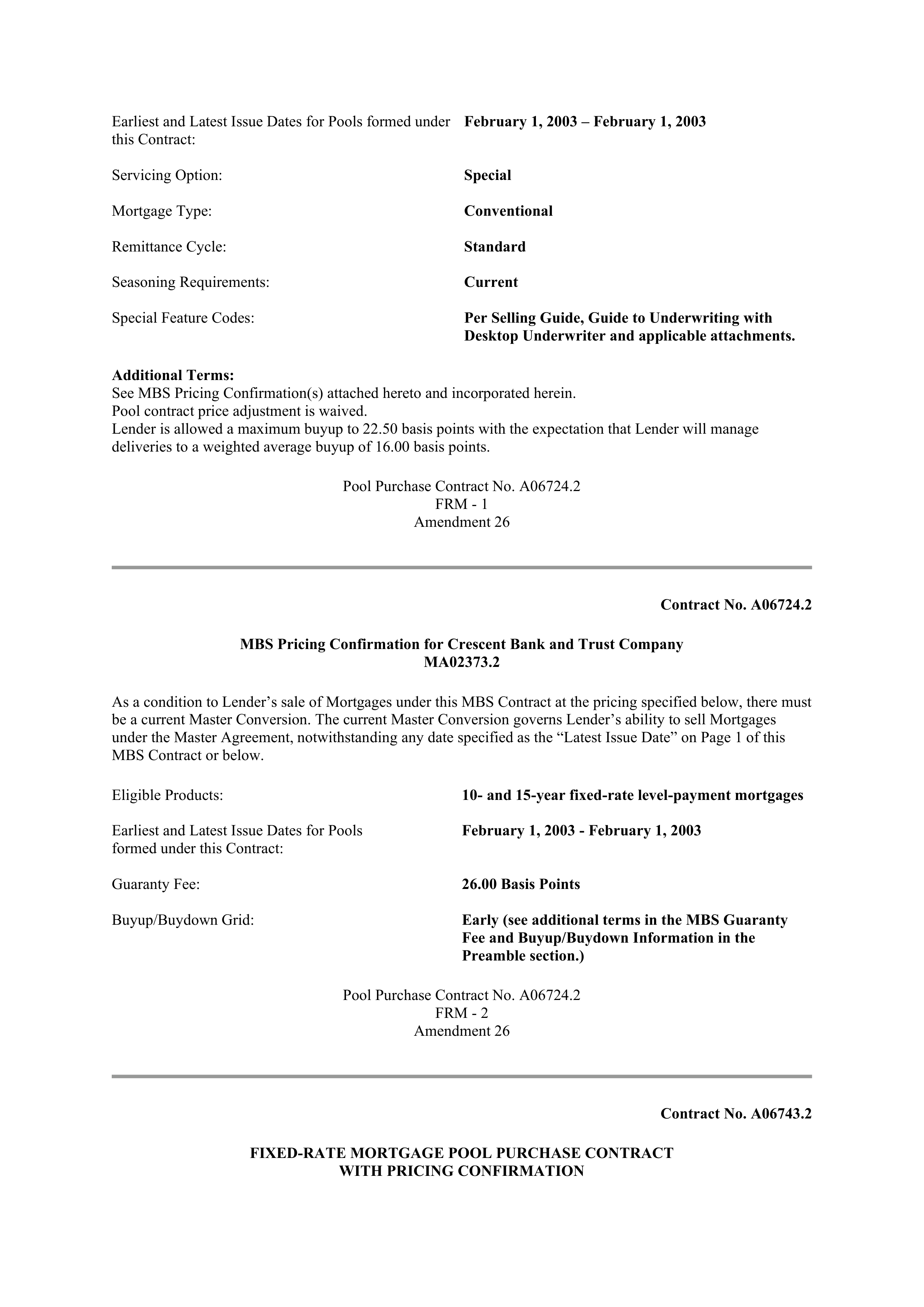 Fannie Mae Master Agreement — page 122