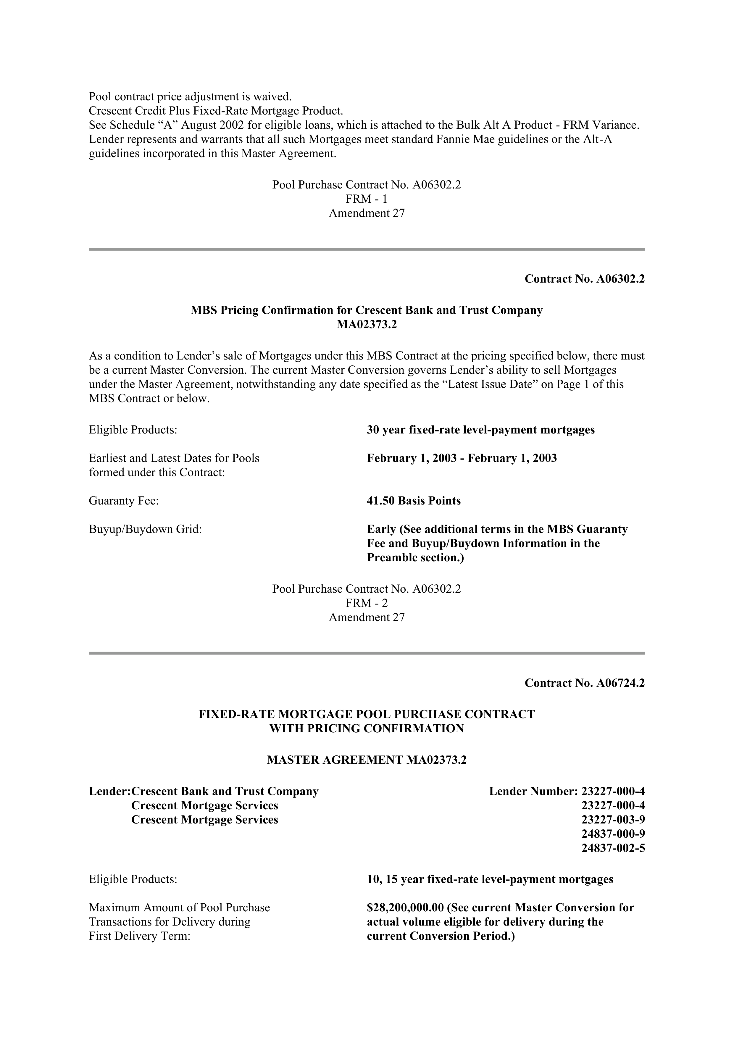 Fannie Mae Master Agreement — page 132