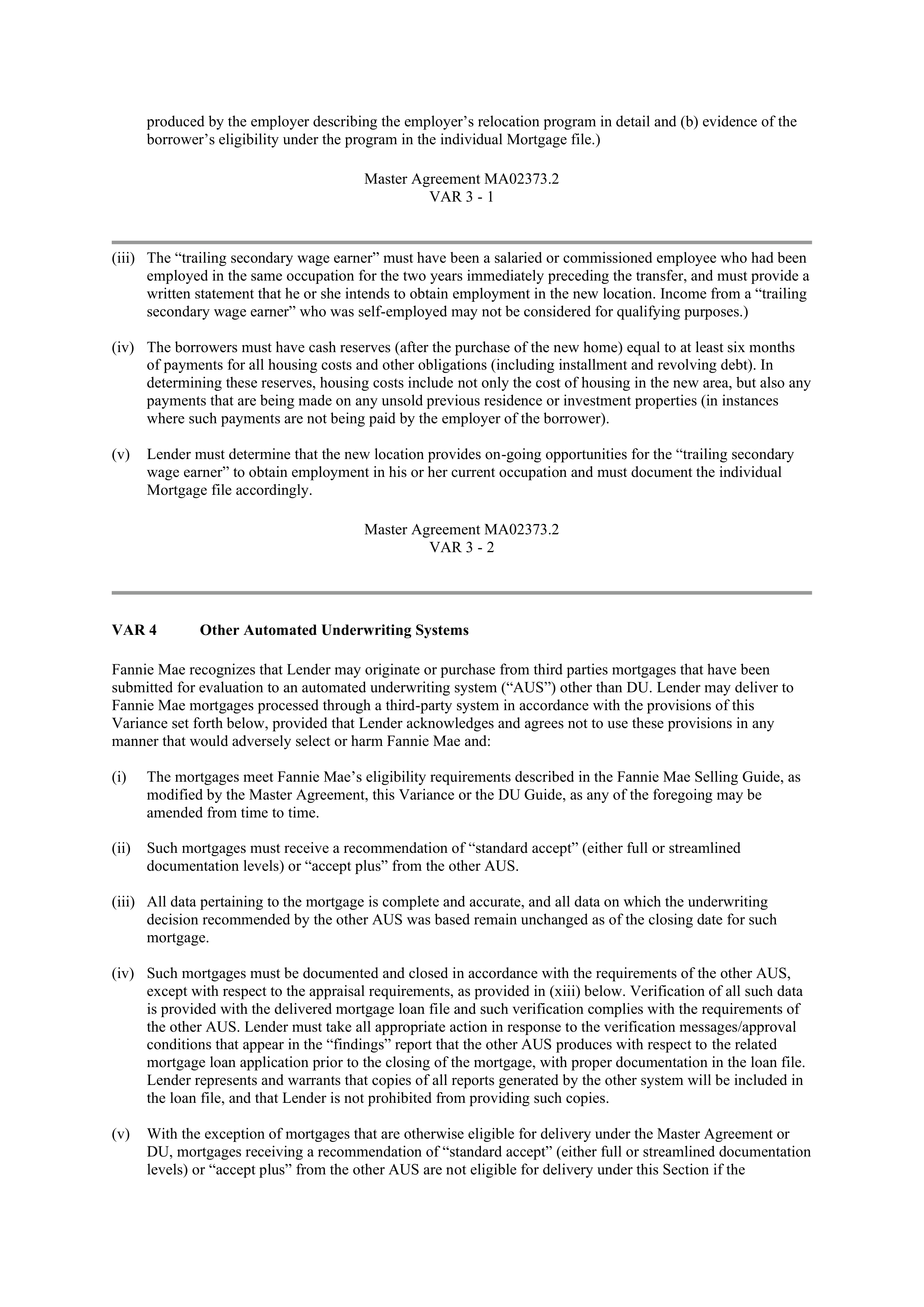 Fannie Mae Master Agreement — page 14