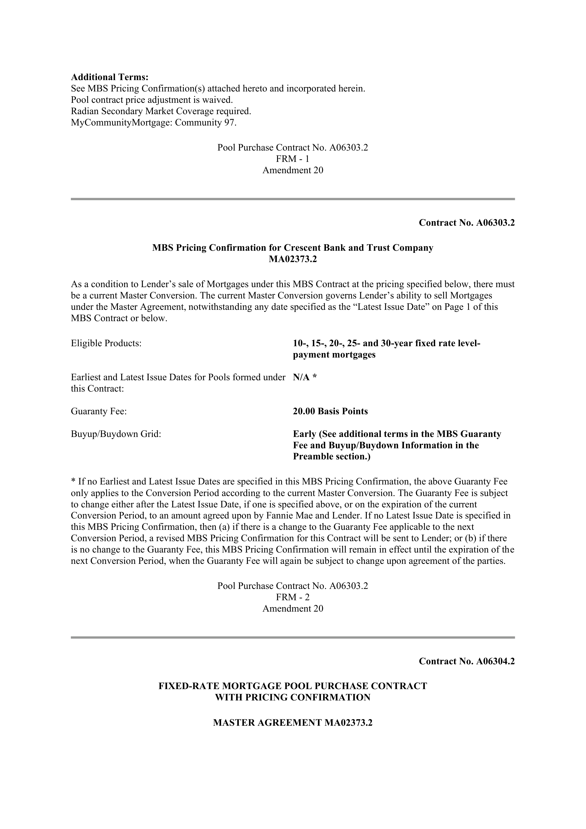 Fannie Mae Master Agreement — page 24