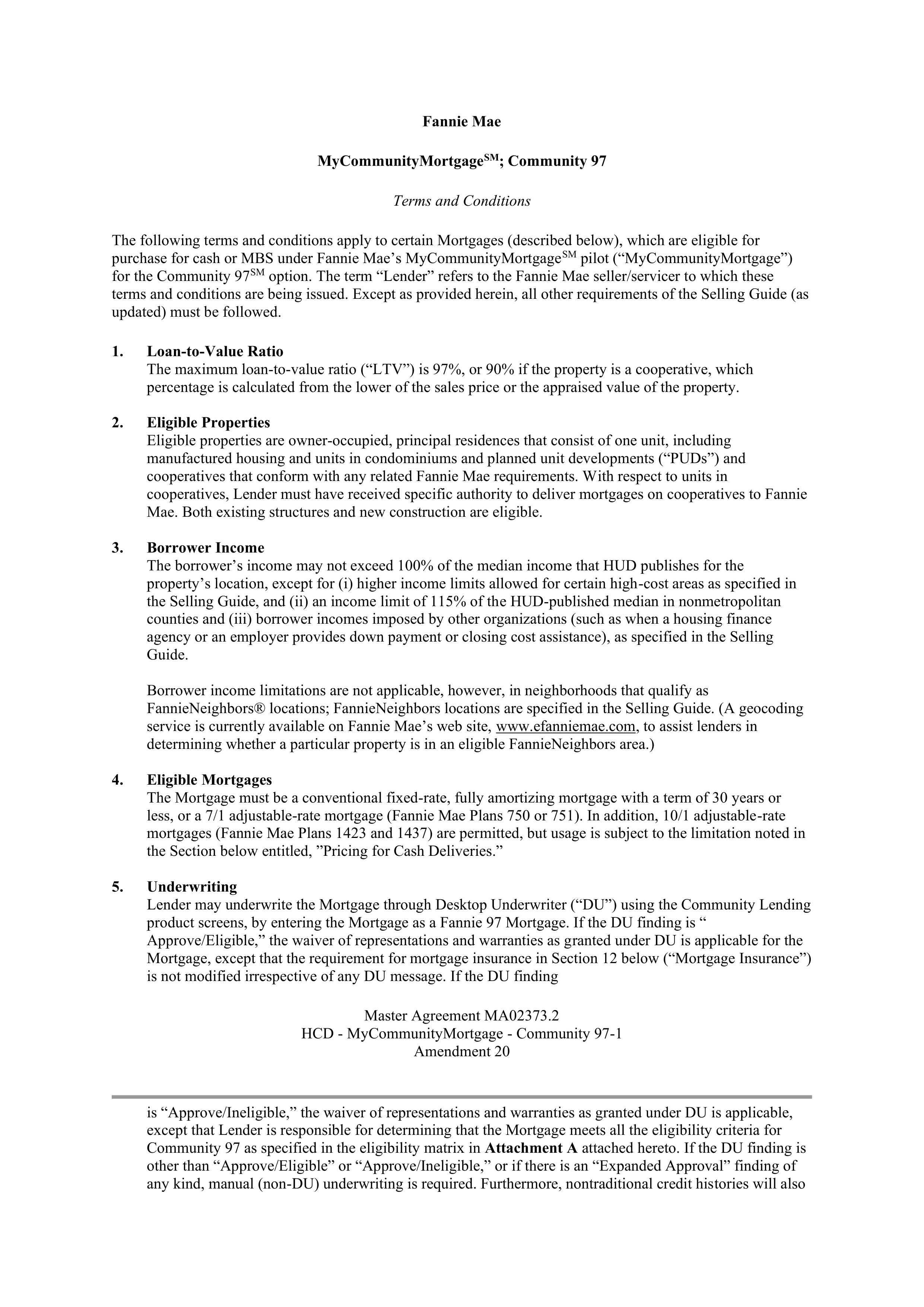 Fannie Mae Master Agreement — page 34