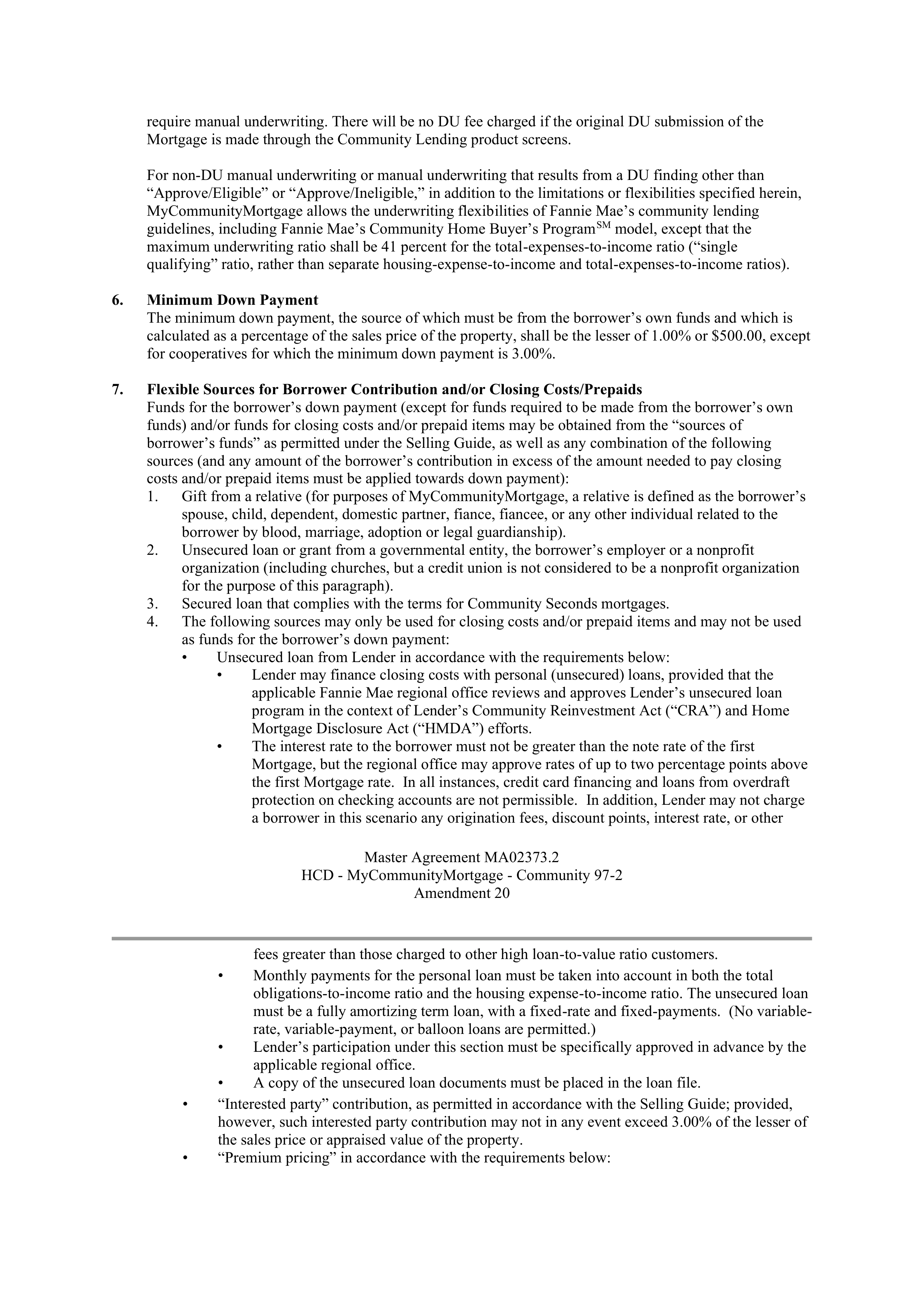 Fannie Mae Master Agreement — page 35