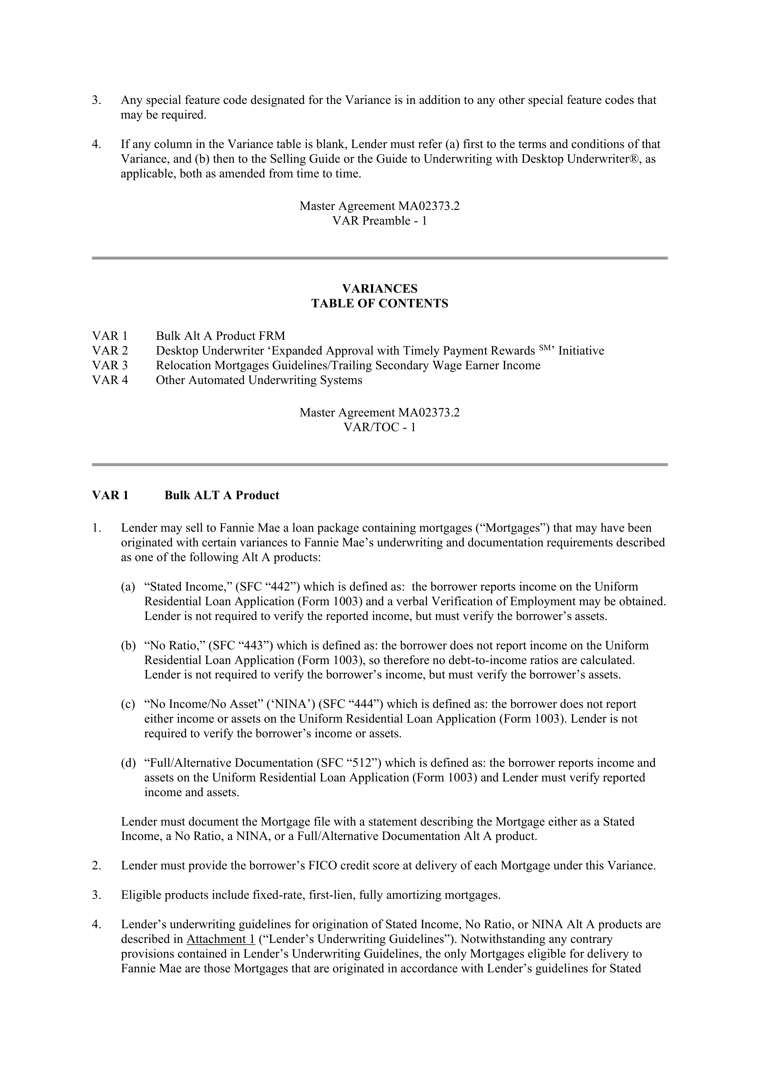 Fannie Mae Master Agreement — page 4