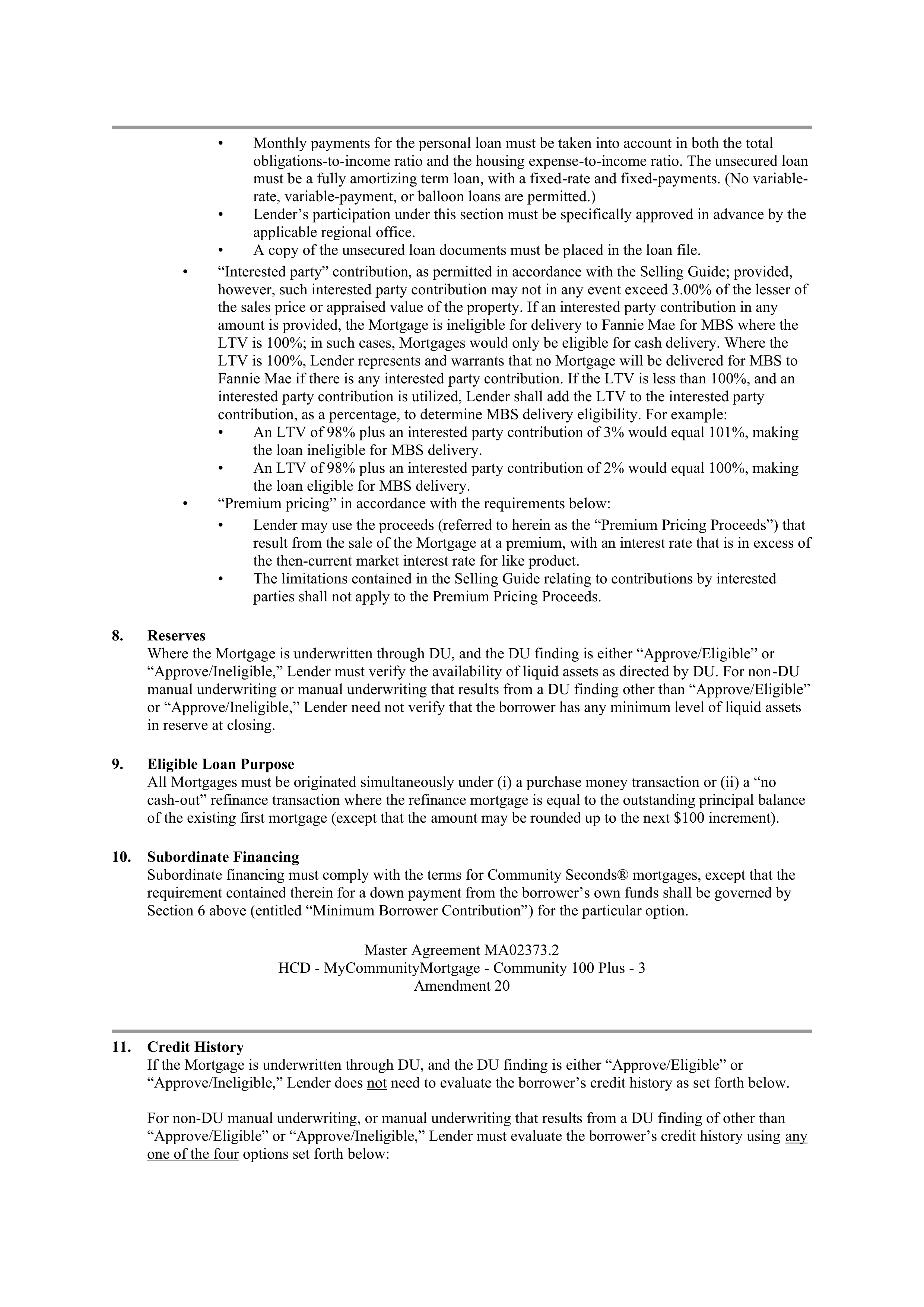 Fannie Mae Master Agreement — page 41
