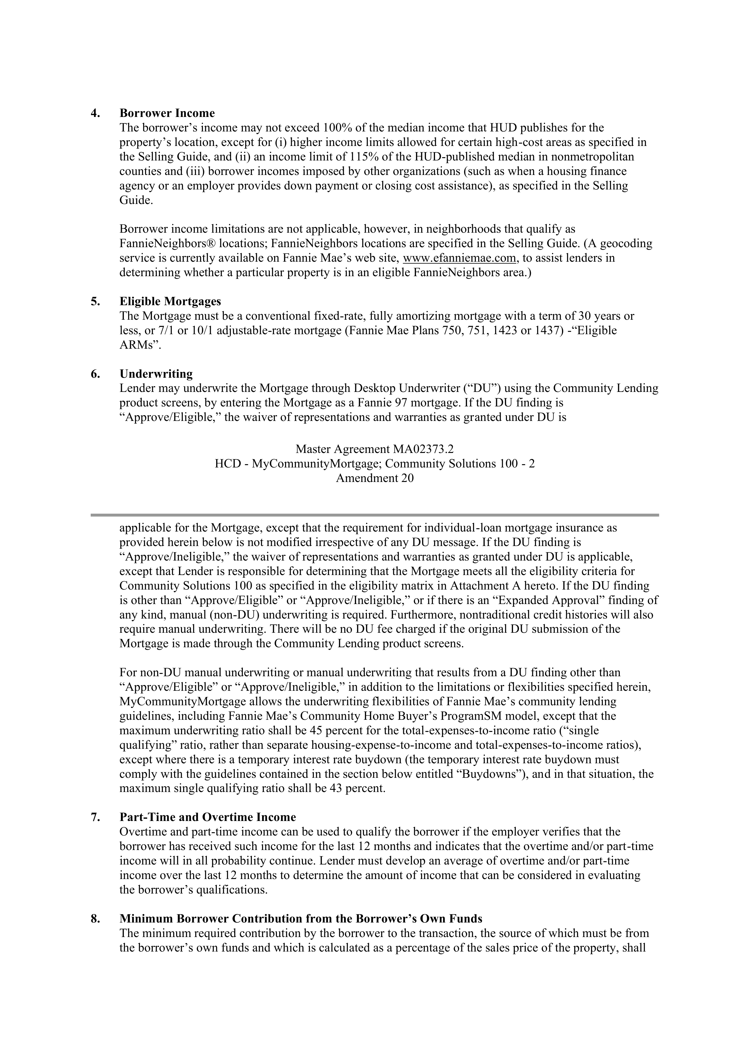 Fannie Mae Master Agreement — page 46