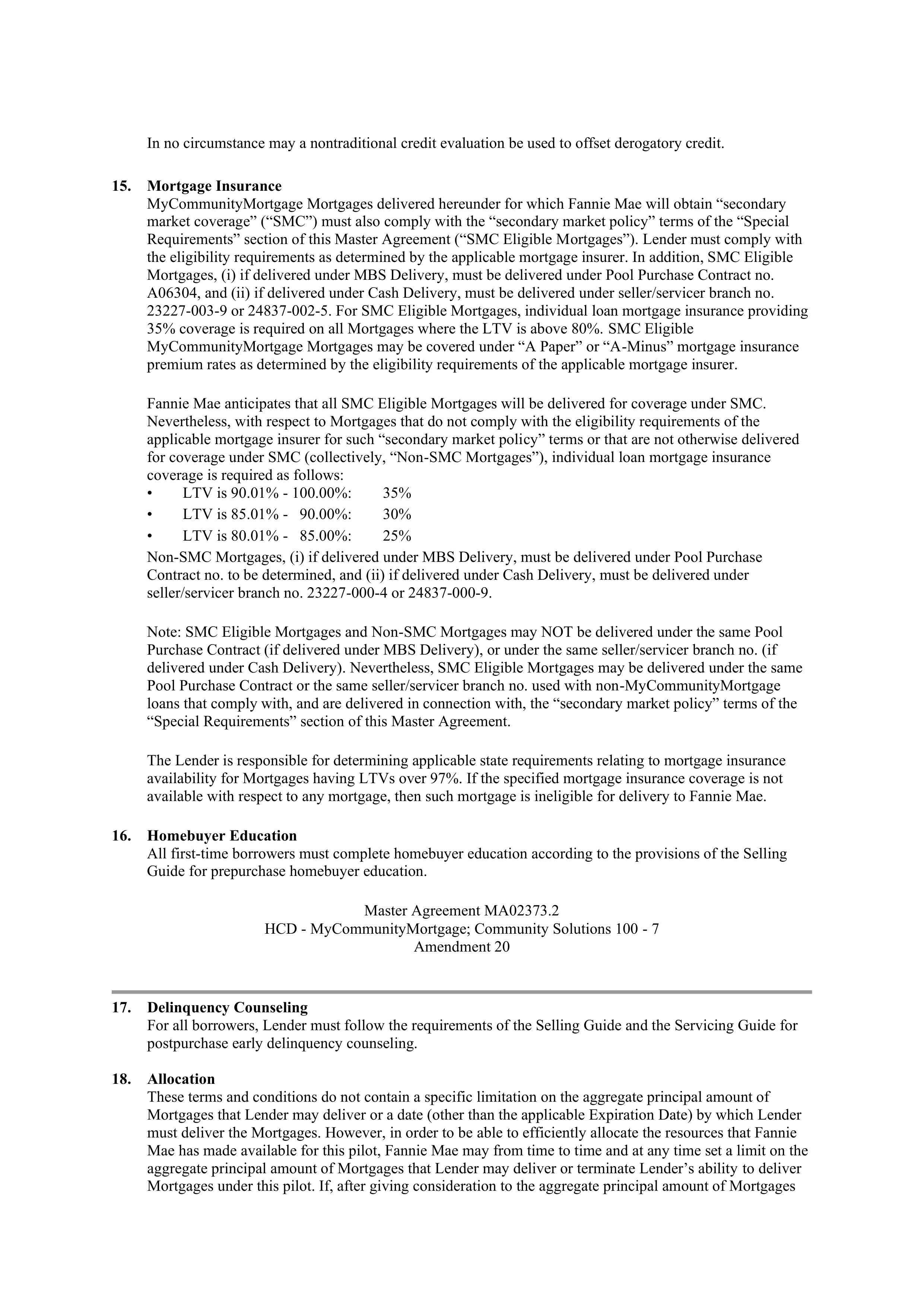 Fannie Mae Master Agreement — page 50