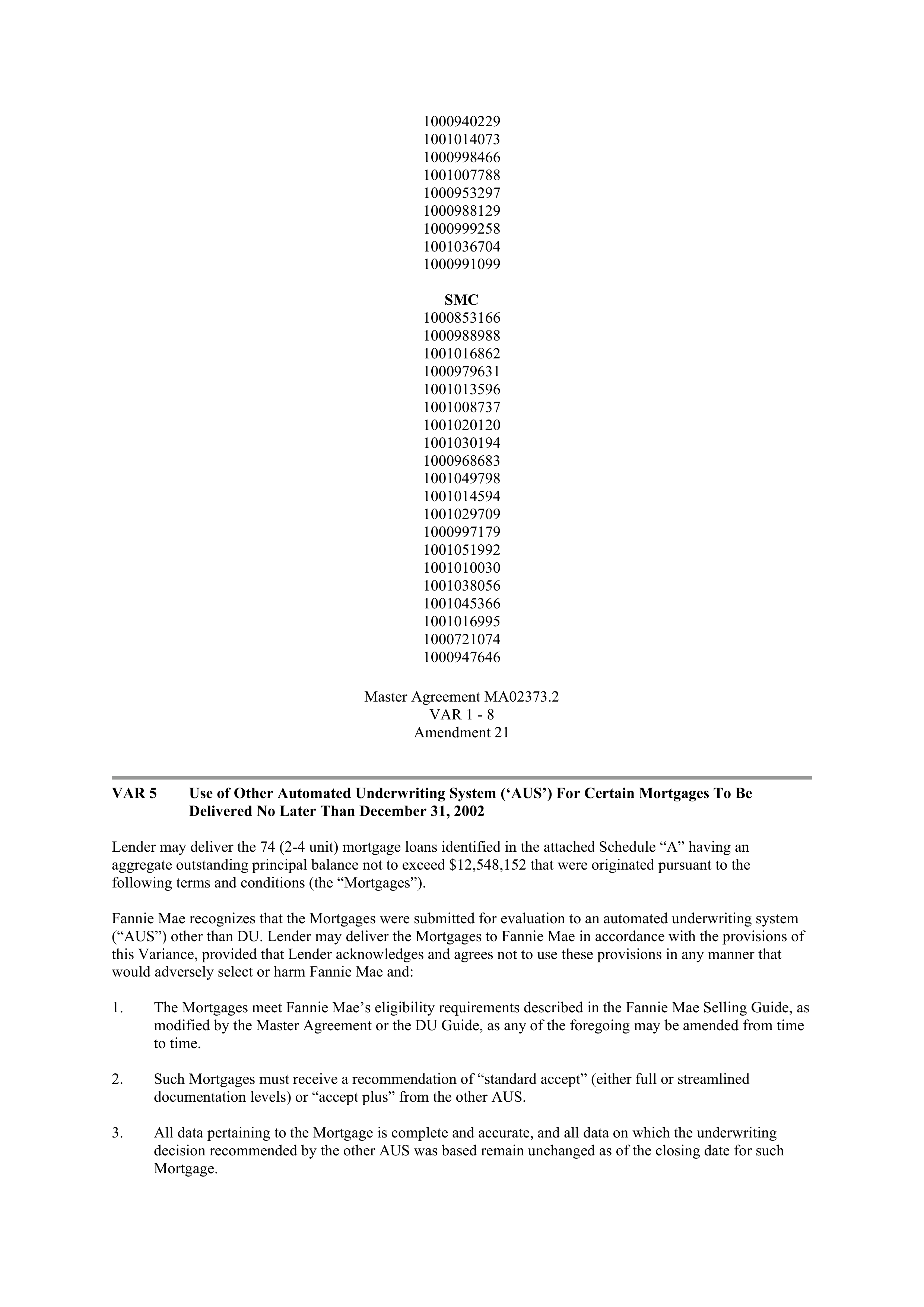 Fannie Mae Master Agreement — page 59