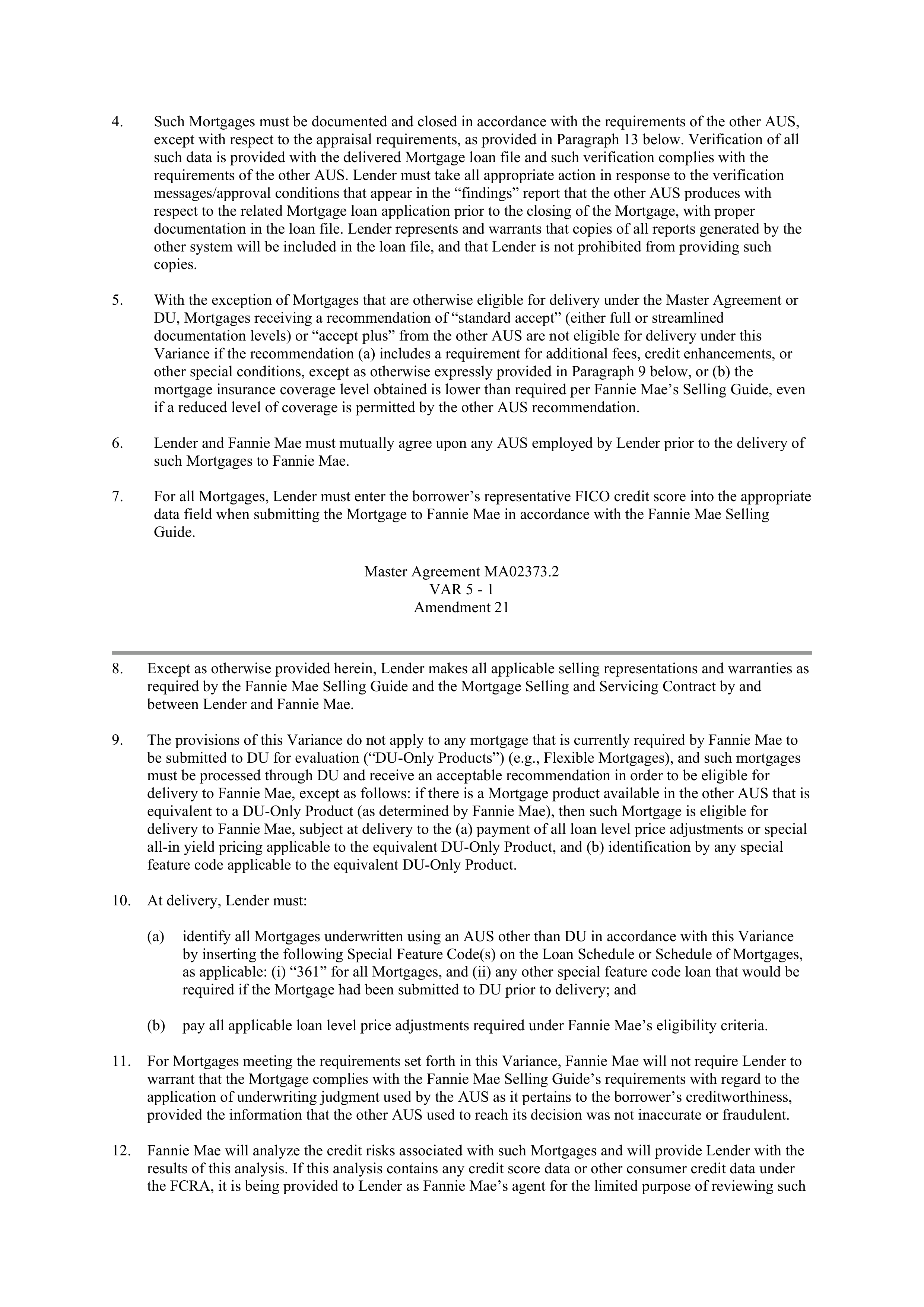 Fannie Mae Master Agreement — page 60