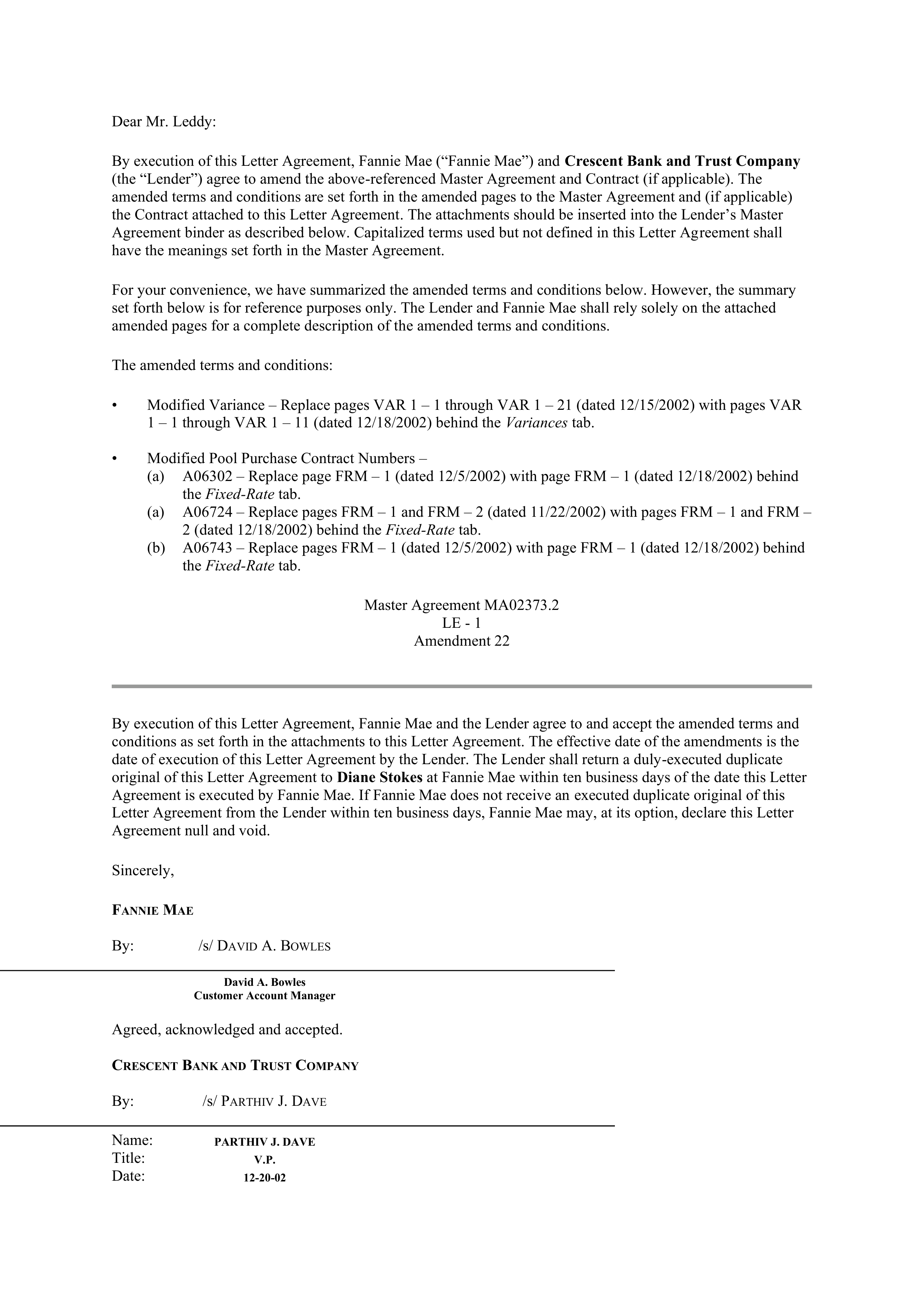 Fannie Mae Master Agreement — page 66