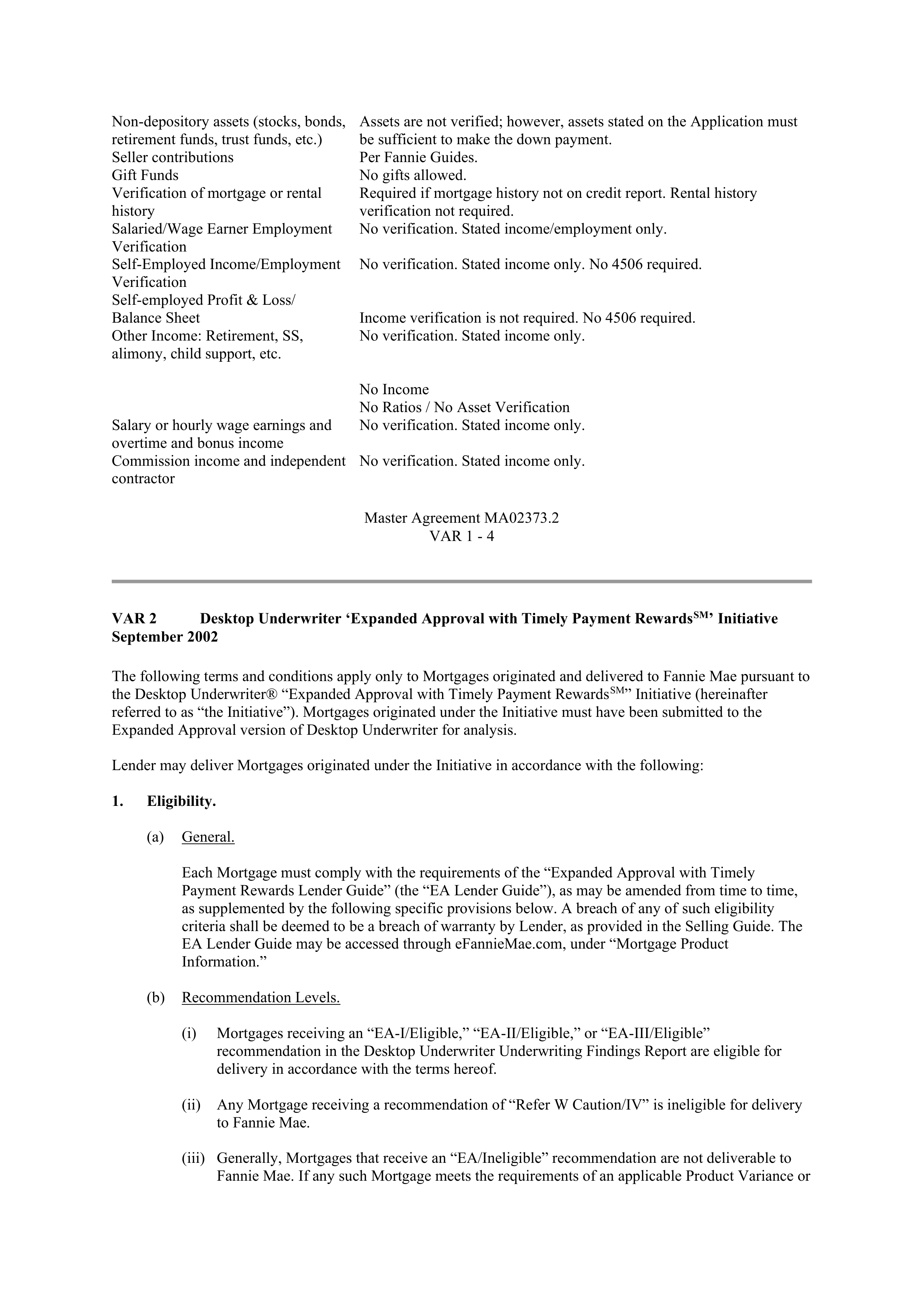 Fannie Mae Master Agreement — page 7