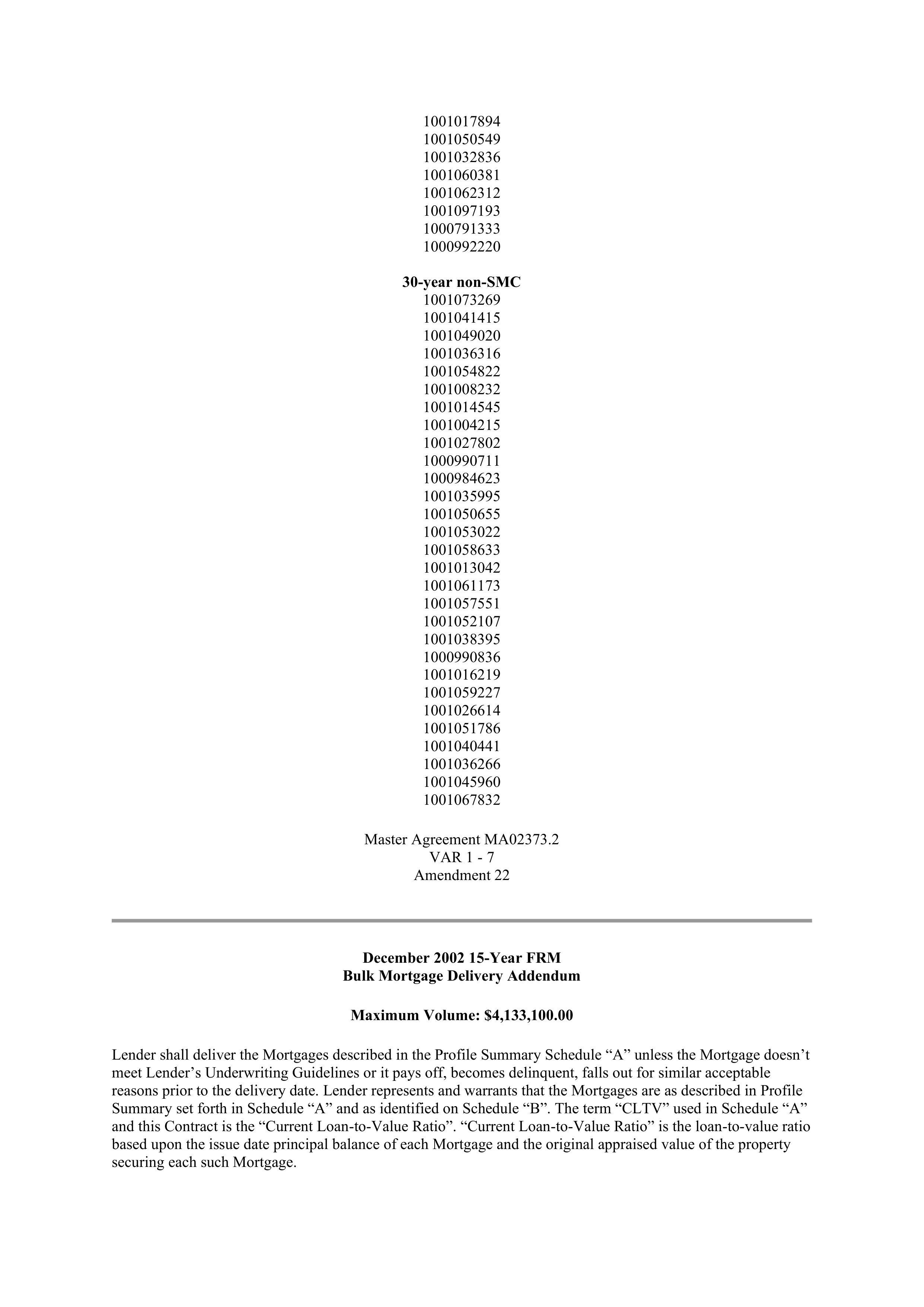 Fannie Mae Master Agreement — page 72