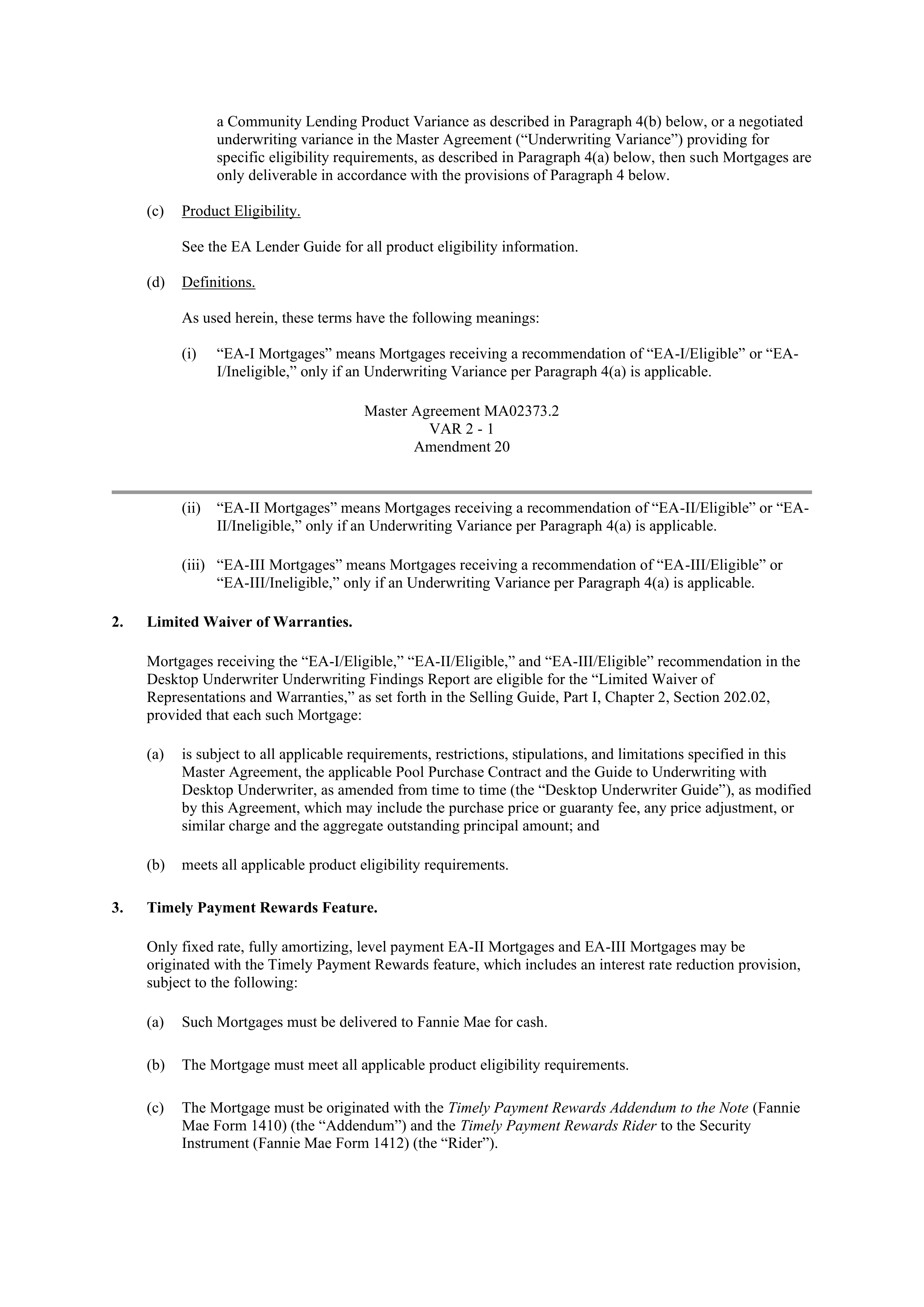 Fannie Mae Master Agreement — page 8