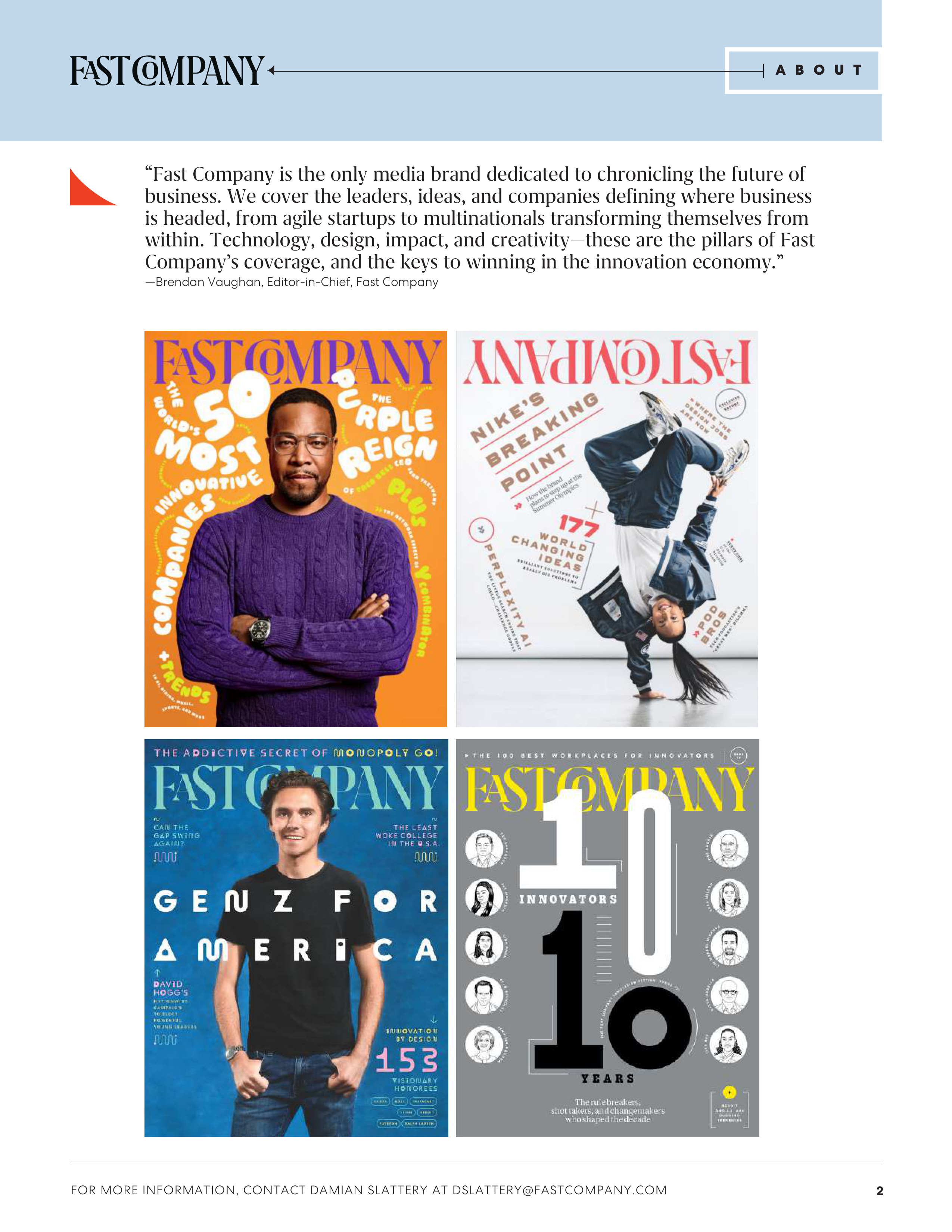 Fast Company Media Kit — page 2