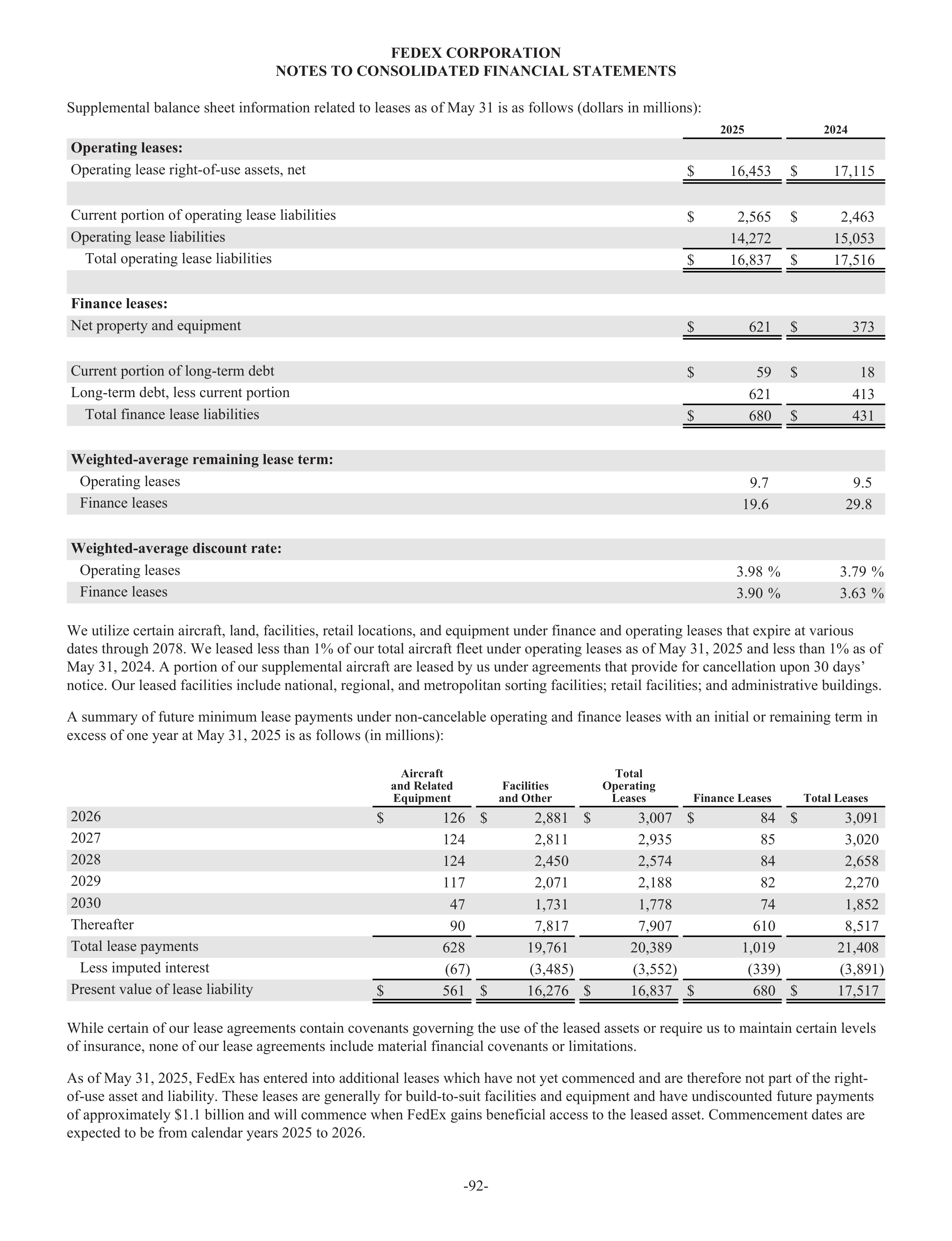 FedEx Annual Report — page 100