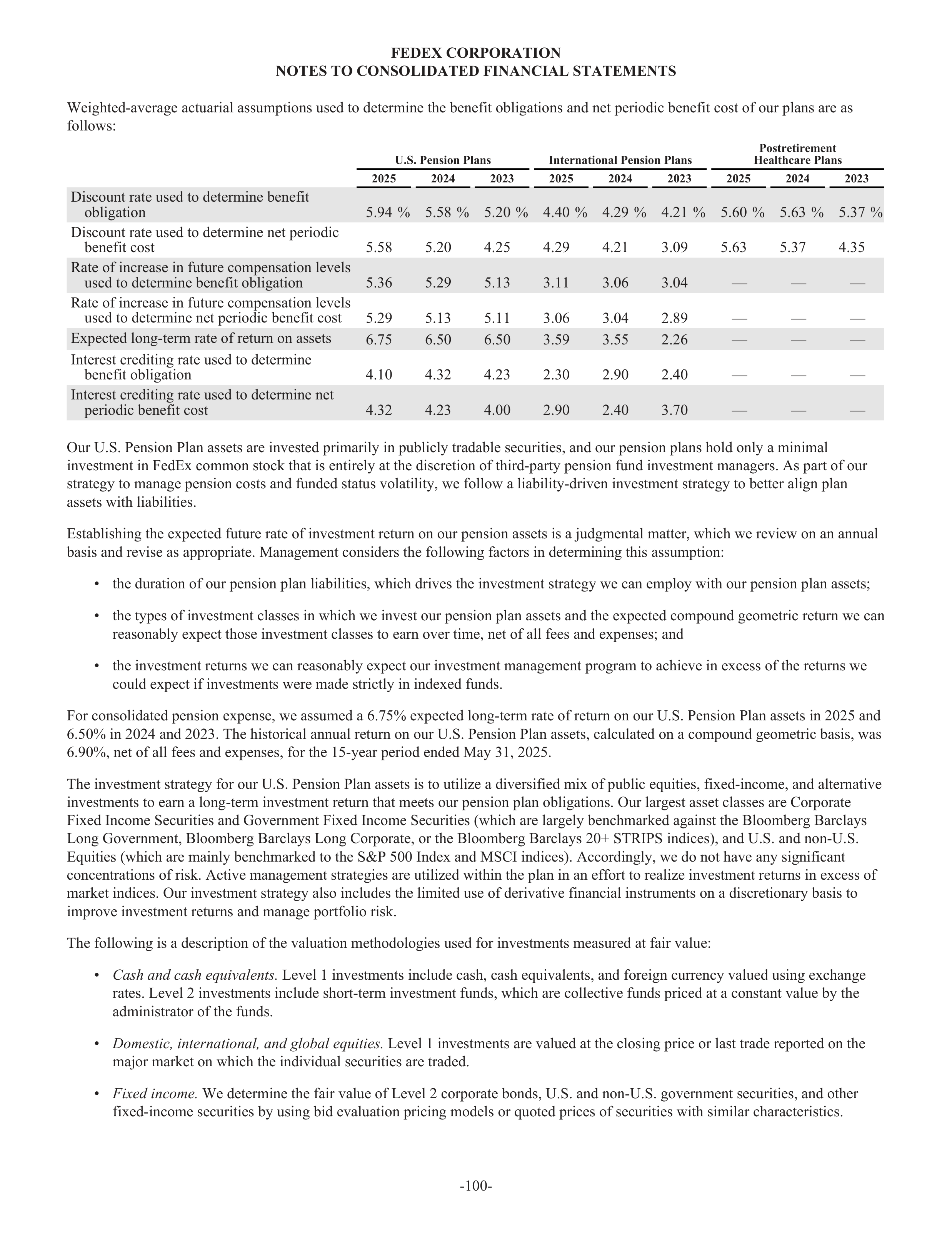 FedEx Annual Report — page 108