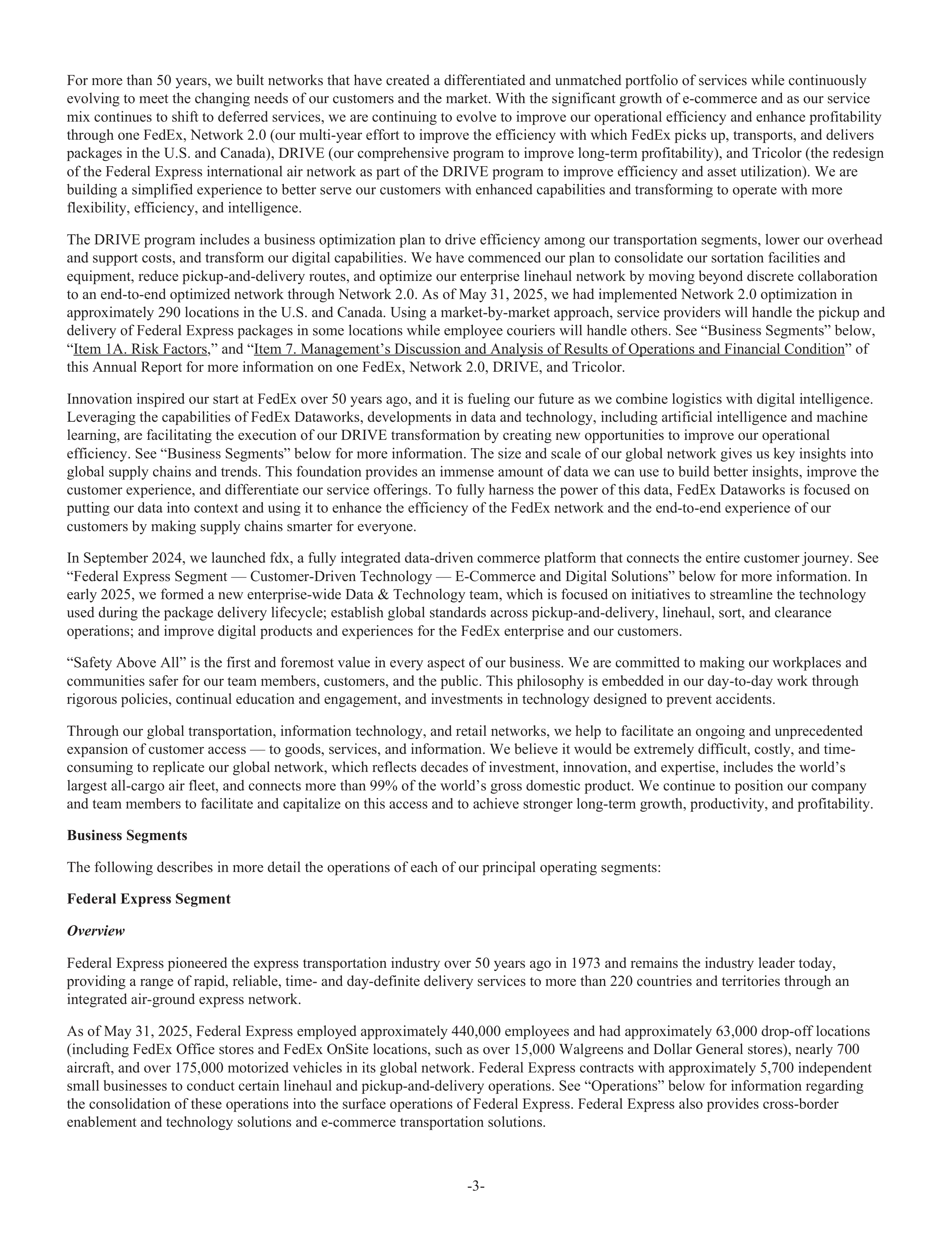 FedEx Annual Report — page 11