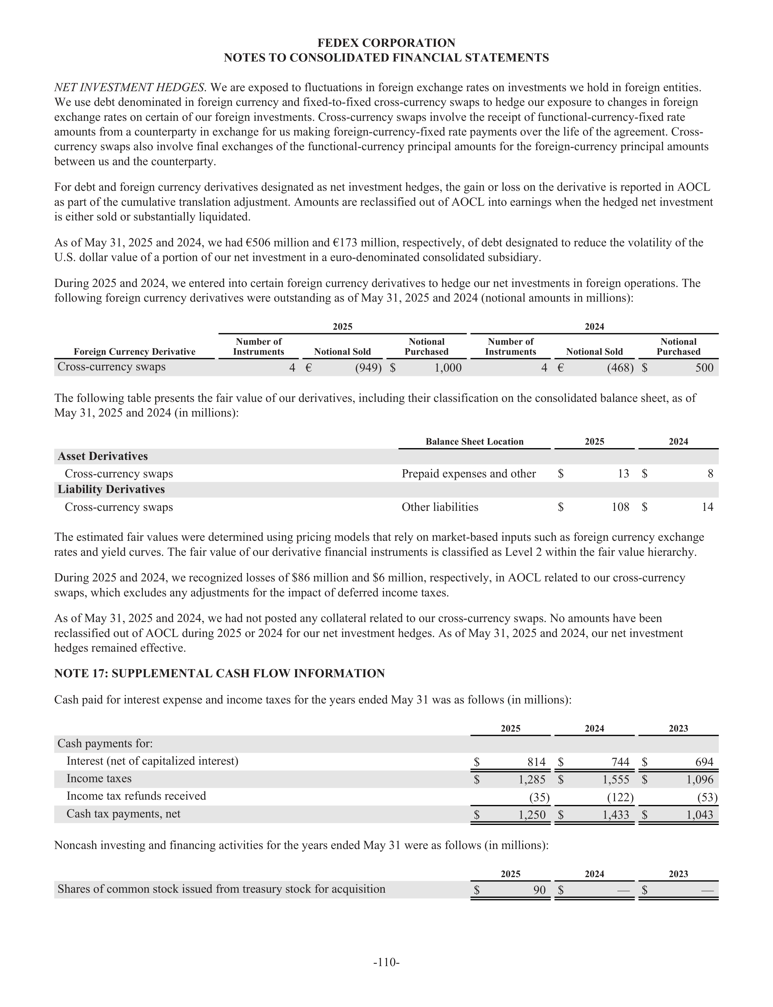 FedEx Annual Report — page 118