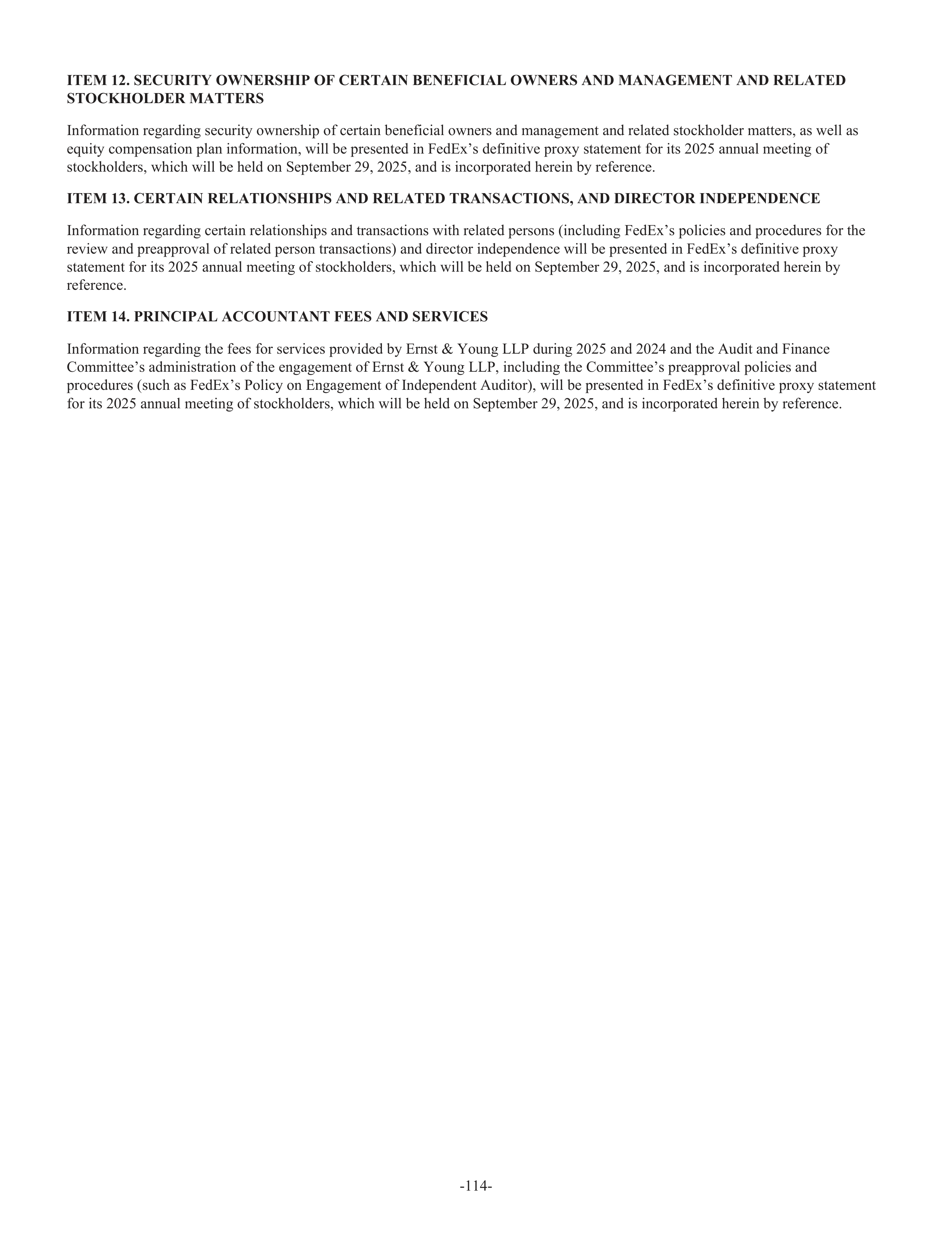 FedEx Annual Report — page 122