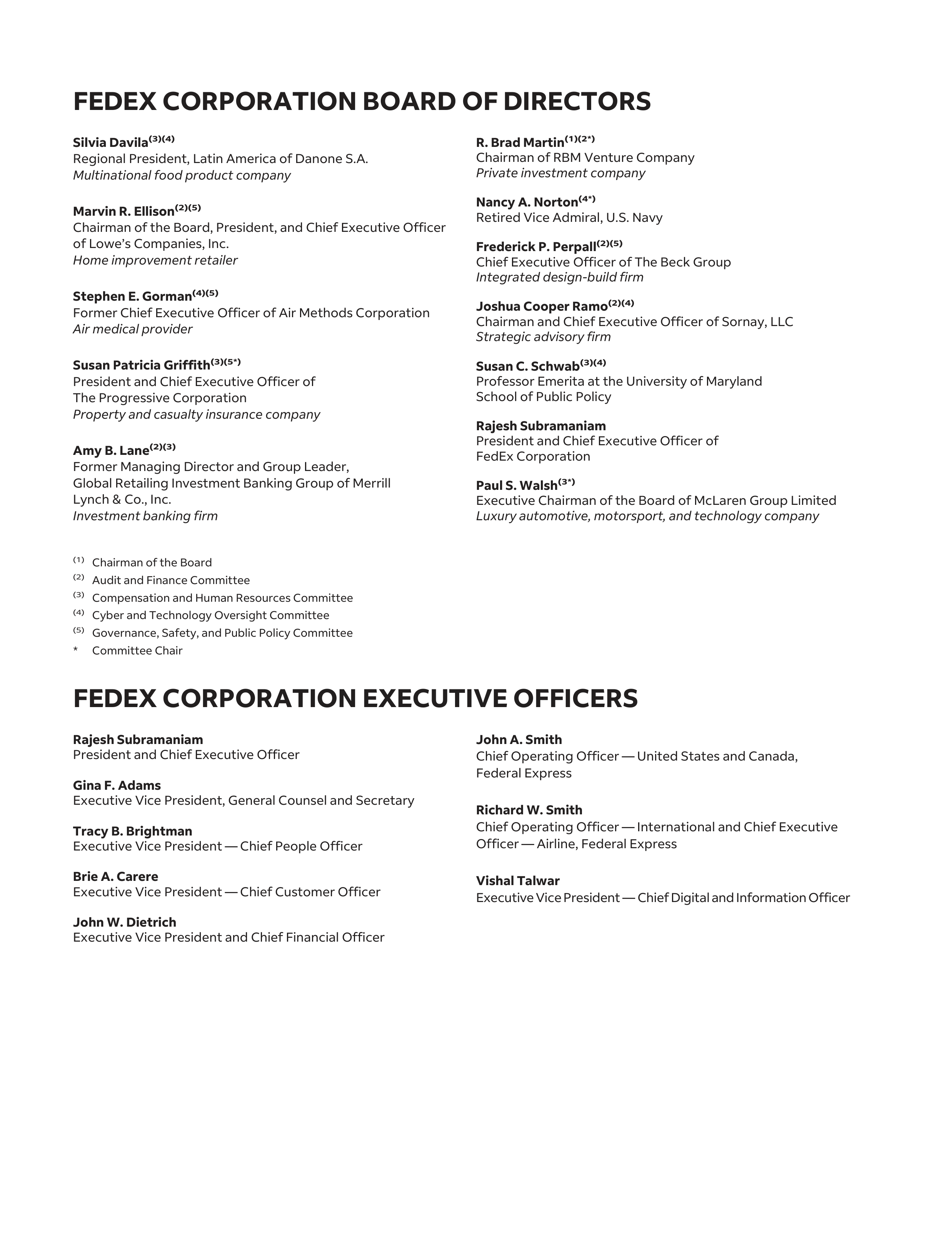 FedEx Annual Report — page 136