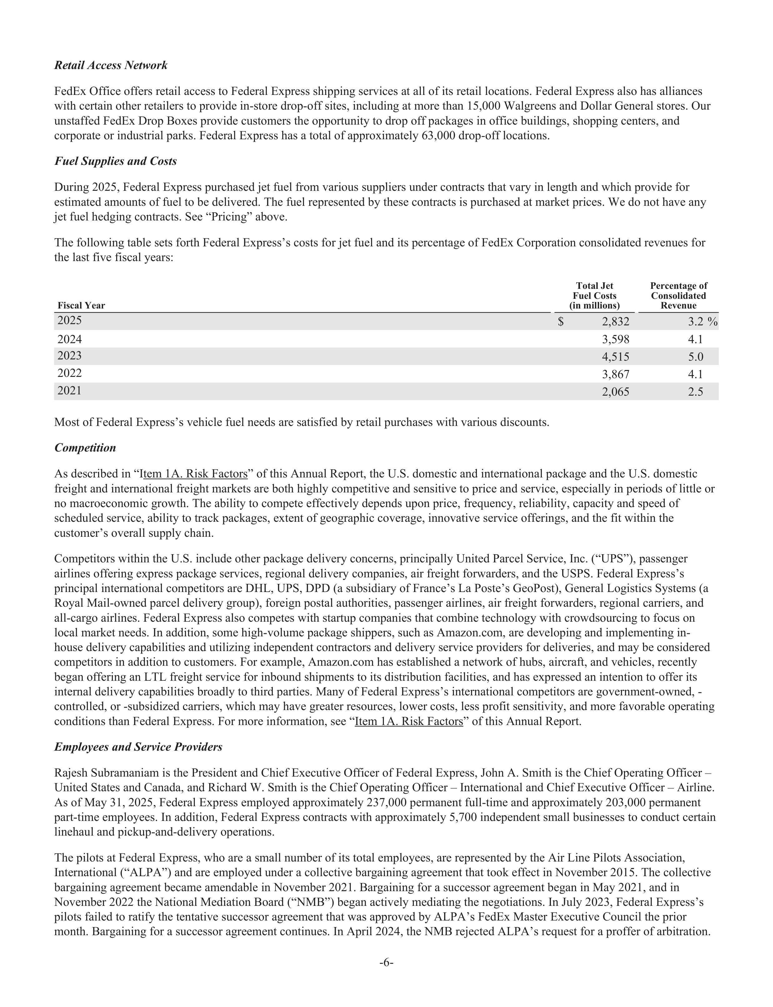 FedEx Annual Report — page 14