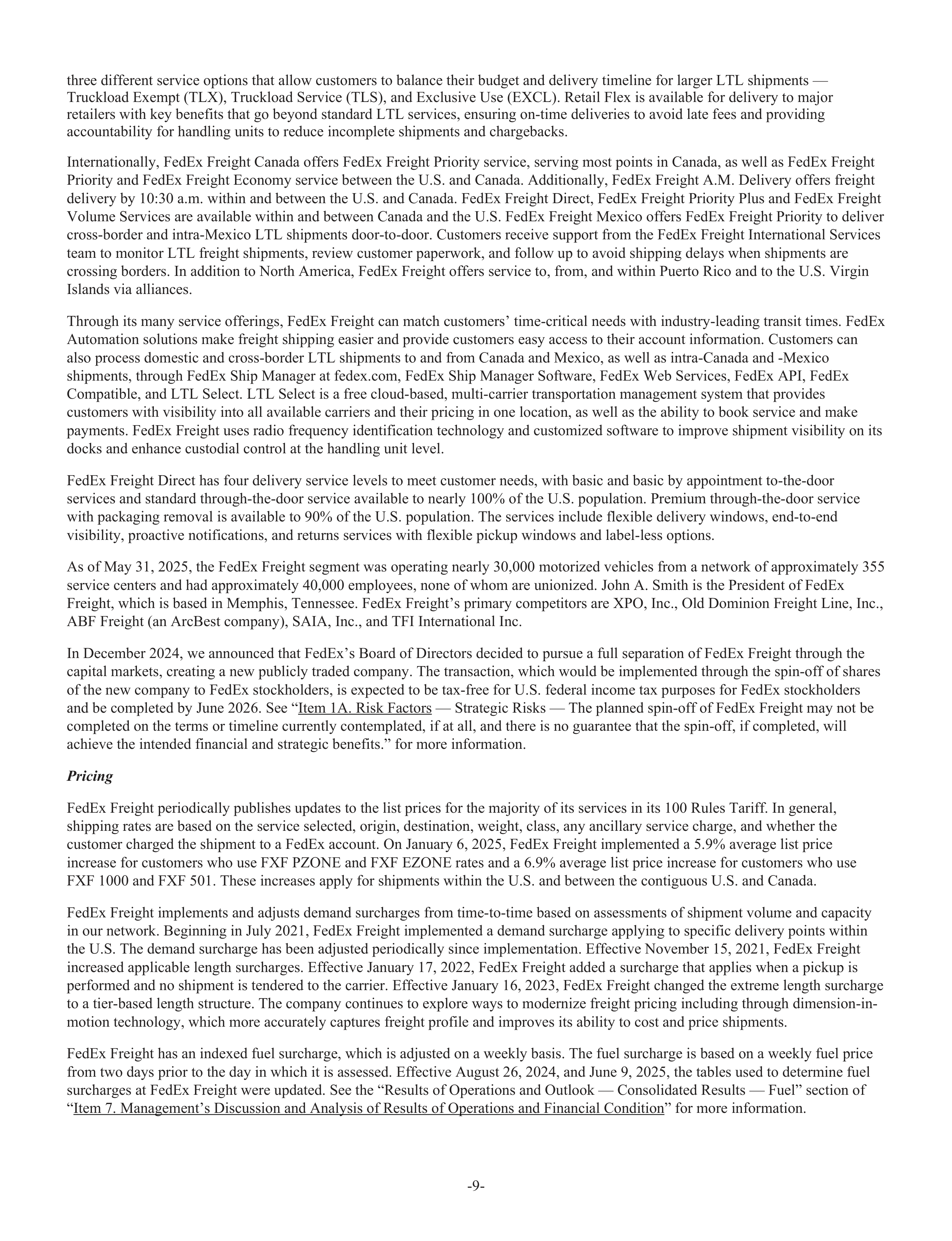 FedEx Annual Report — page 17