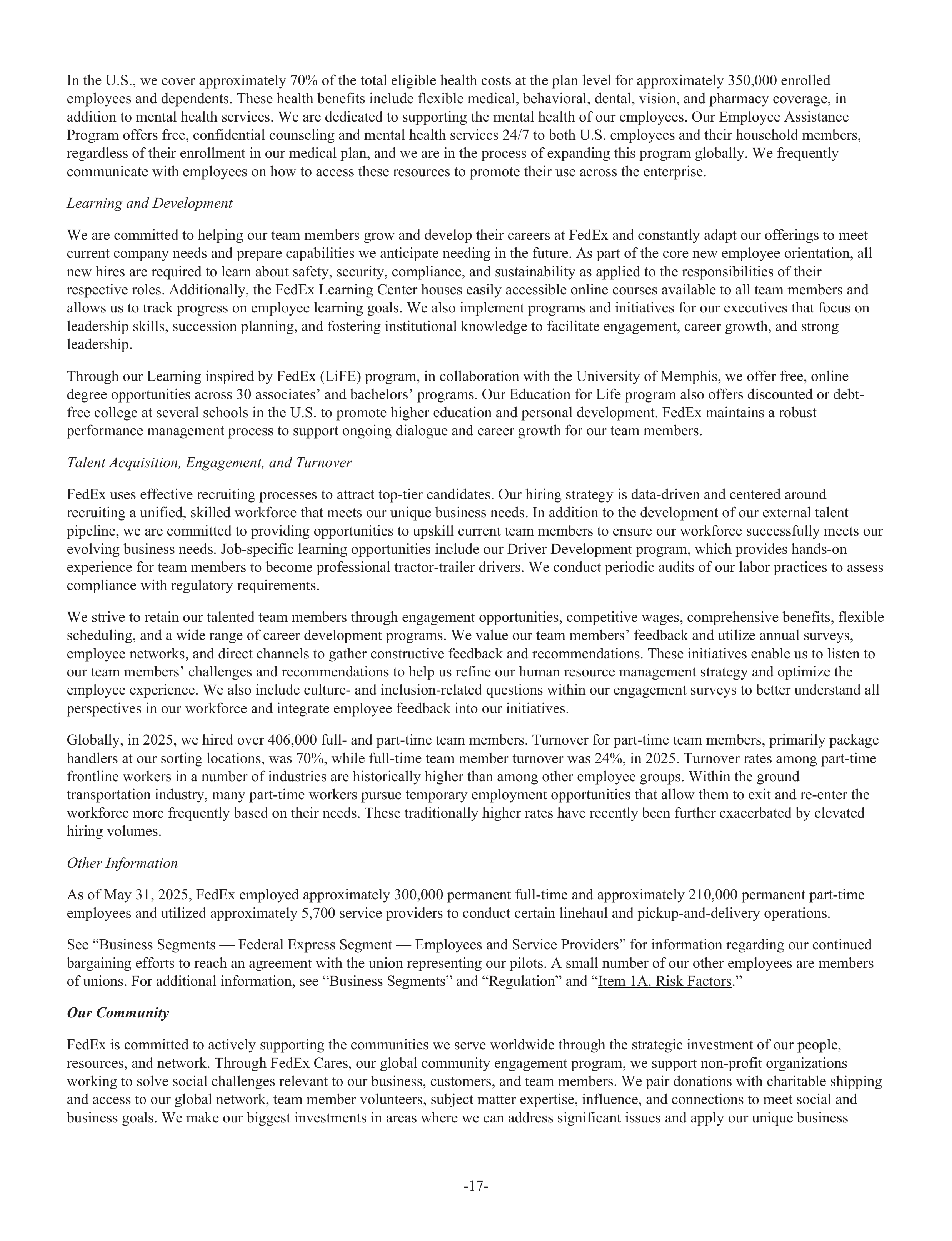 FedEx Annual Report — page 25