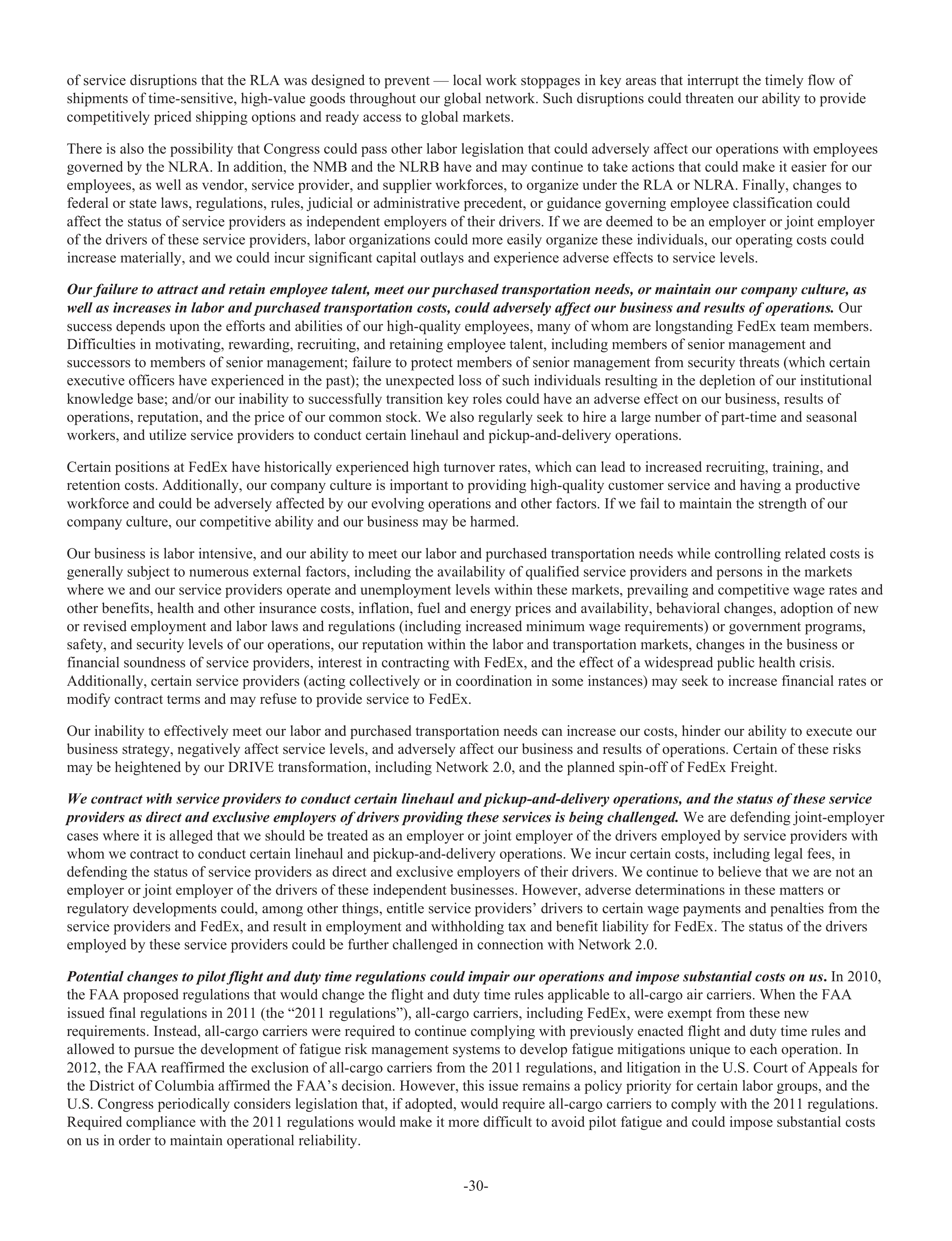 FedEx Annual Report — page 38